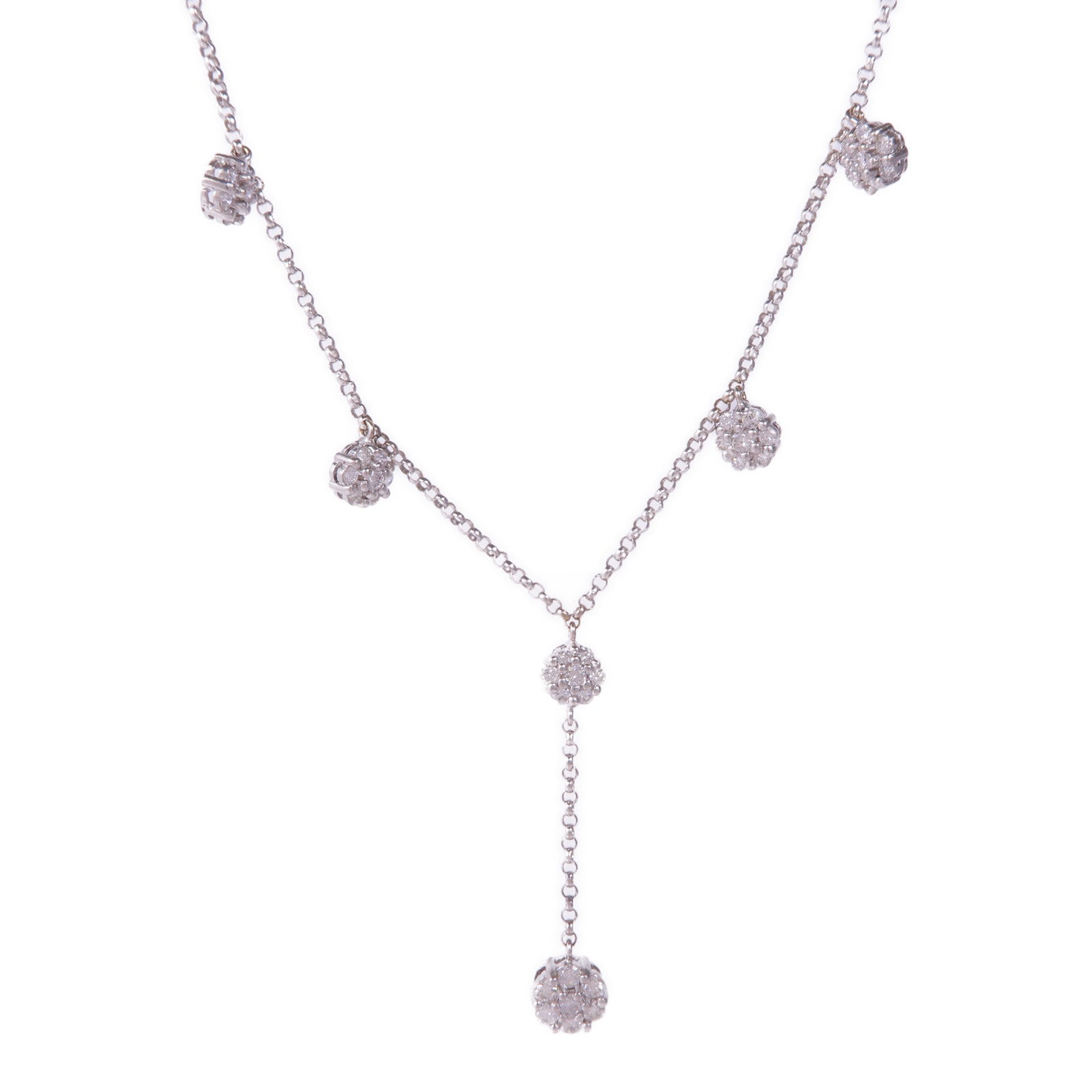 JEWELRY 18K白金Diamond Necklace鑽石項鍊