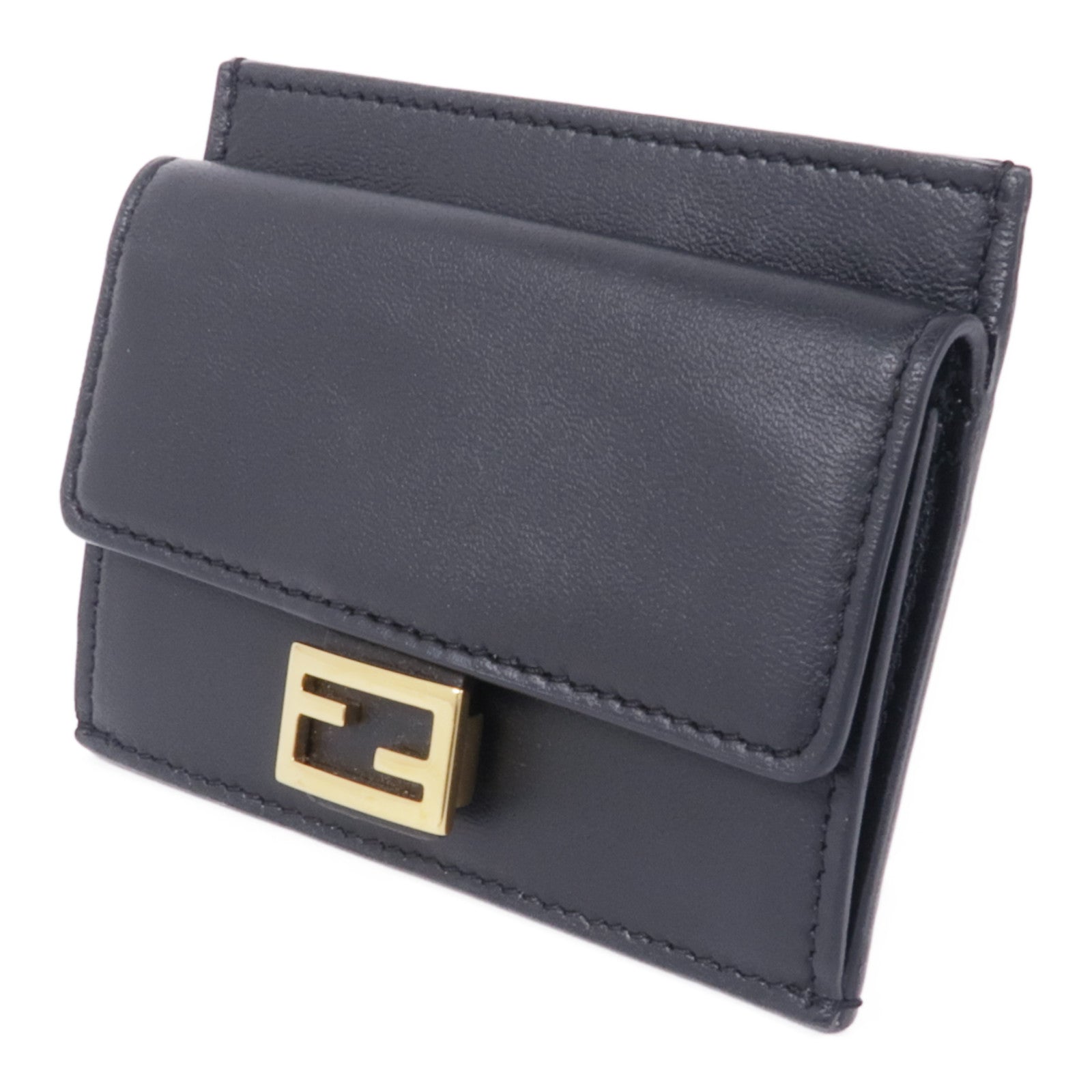 FENDI 牛皮皮革Card Case金扣卡片套