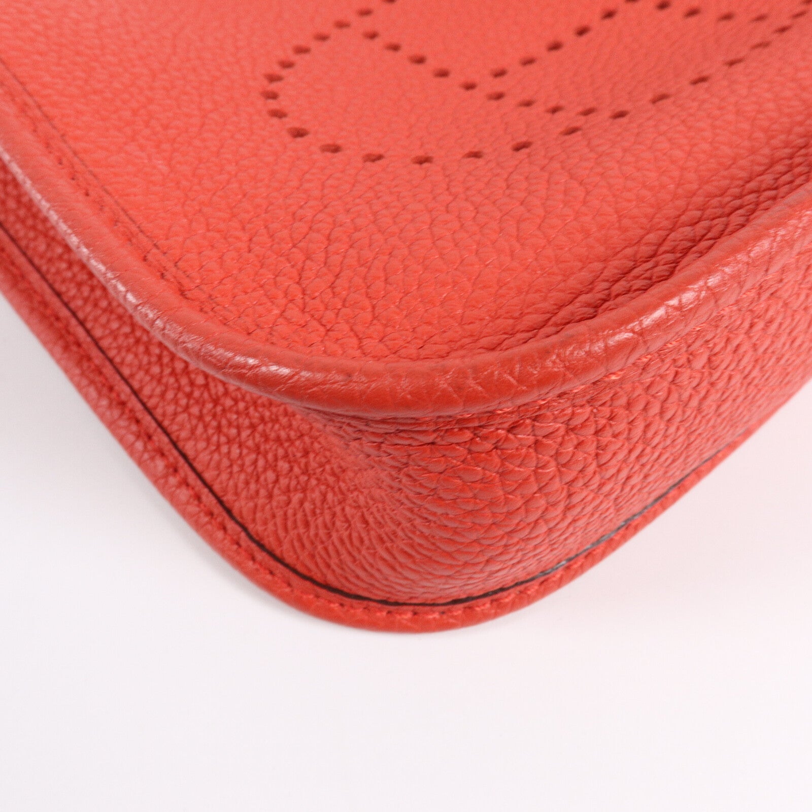 HERMES Clemence皮革Evelyne TPM肩背袋Rouge de Coeur