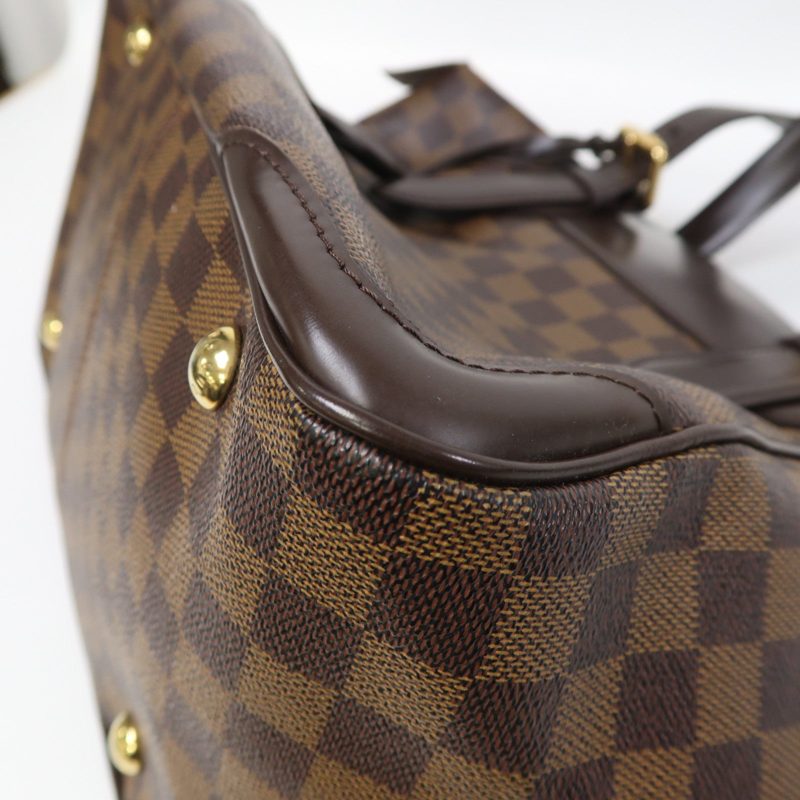 LOUIS VUITTON LV GHW Verona MM Shoulder Bag N41118 Damier Brown