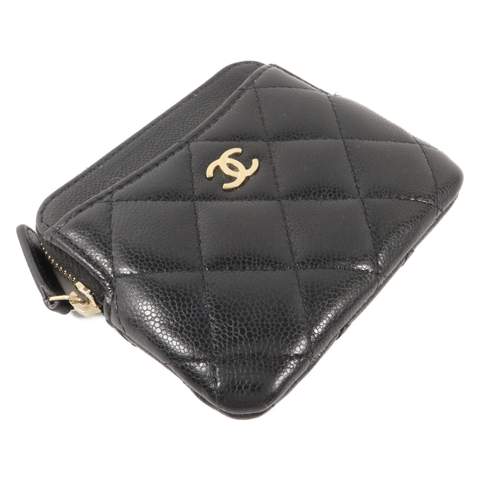 CHANEL 牛皮皮革Classic Zipped Card Case卡片套