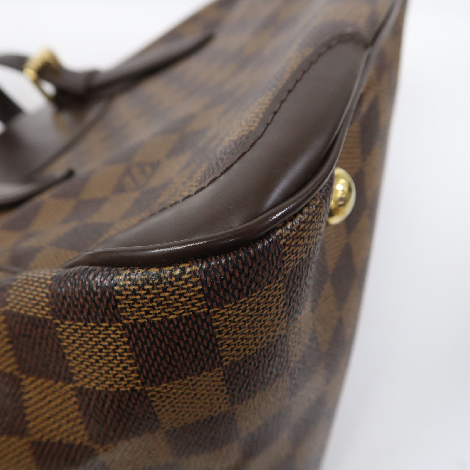 LOUIS VUITTON LV GHW Verona MM Shoulder Bag N41118 Damier Brown