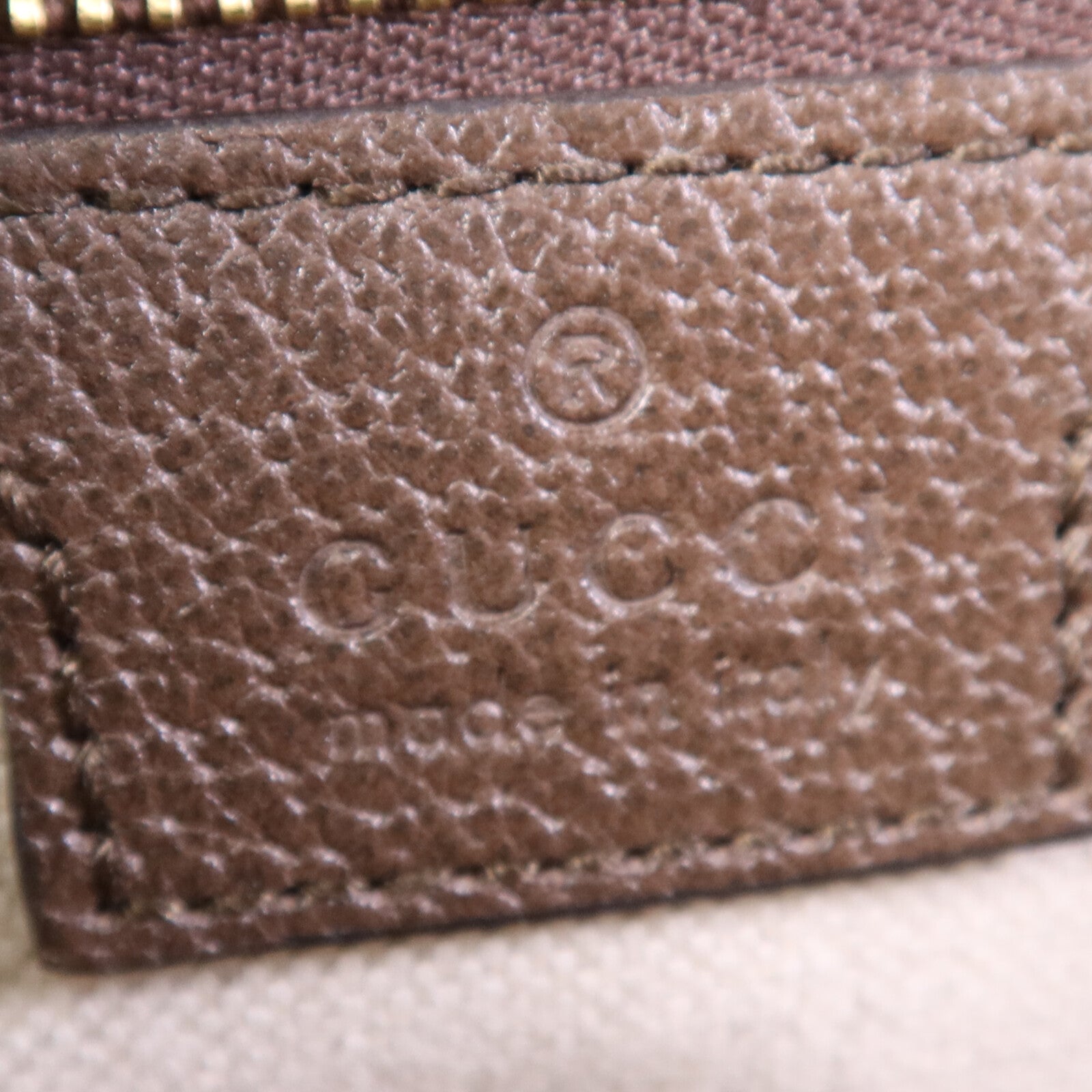 GUCCI 塗層帆布Ophidia GG金扣肩背袋