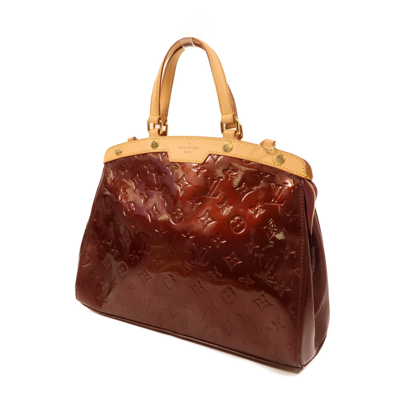 LOUIS VUITTON Vernis Brea GM金扣手挽肩背兩用袋