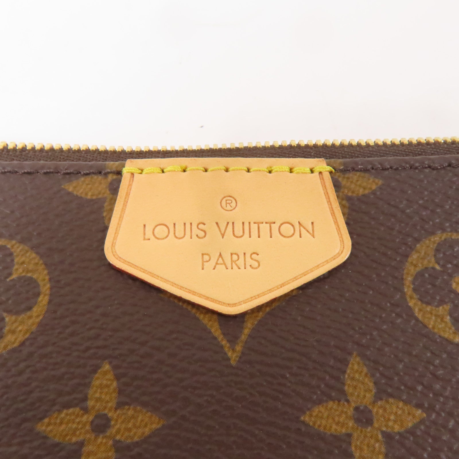 LOUIS VUITTON Monogram Multi Pochette Accessoires金扣手挽肩背兩用袋啡色