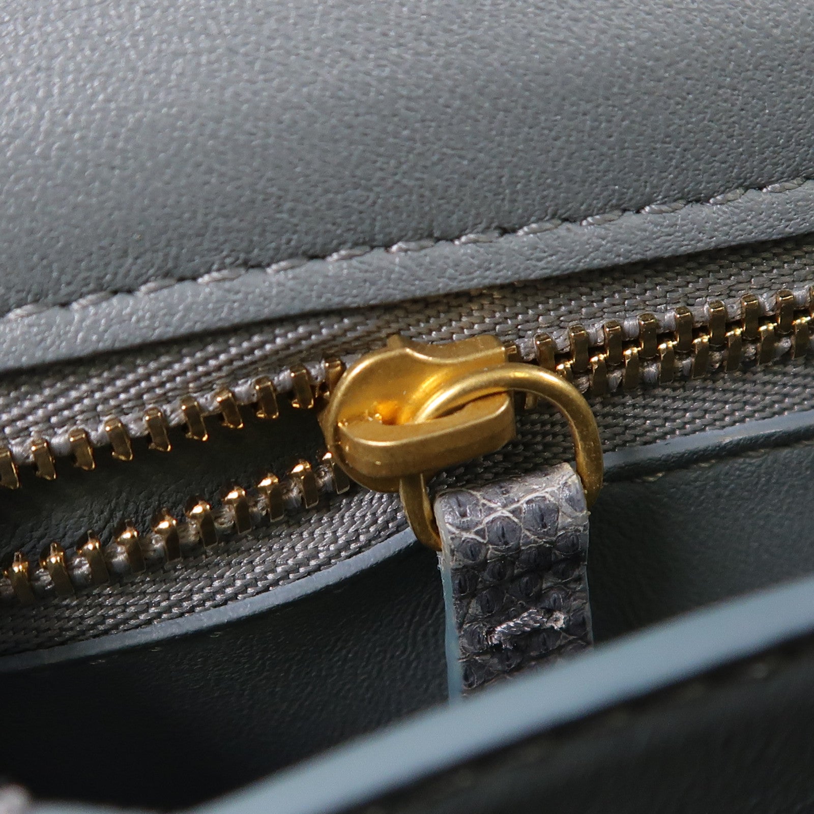 CELINE 蜥蝪皮革Teen Classic Box金扣肩背袋