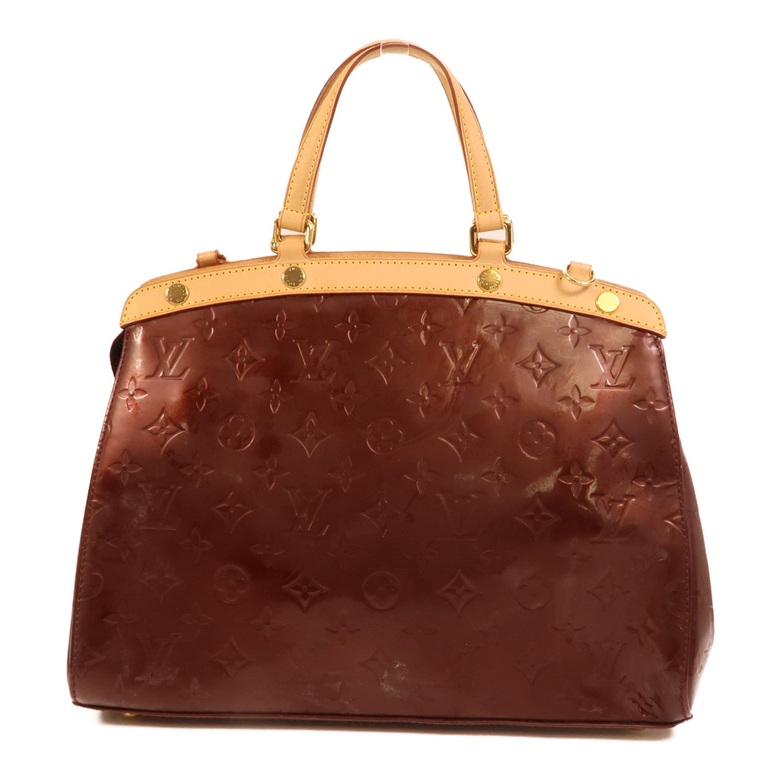 LOUIS VUITTON Vernis Brea GM金扣手挽肩背兩用袋