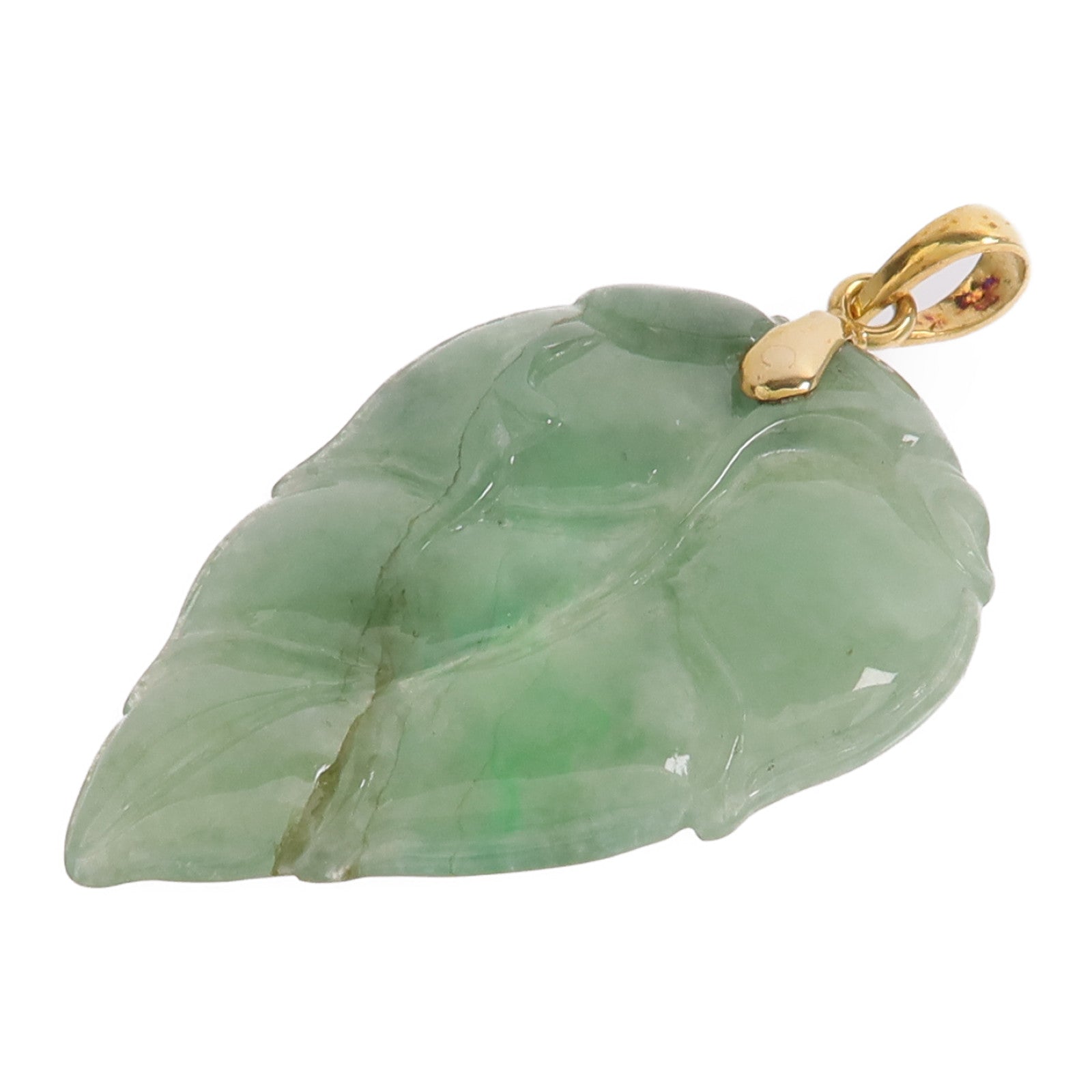 JEWELRY 18K黃金Jade Pendant Top翡翠吊墜
