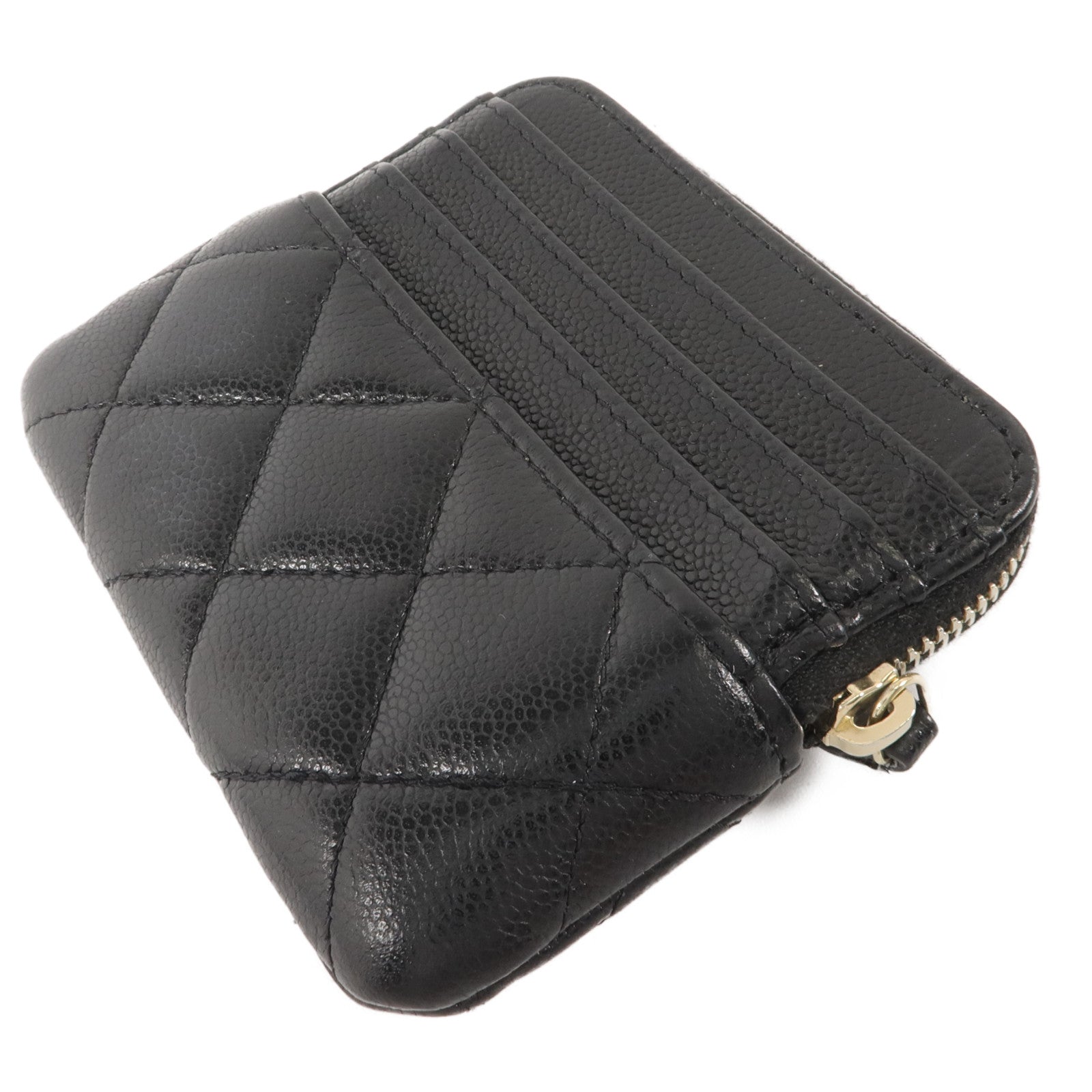 CHANEL 牛皮皮革Classic Zipped Card Case卡片套