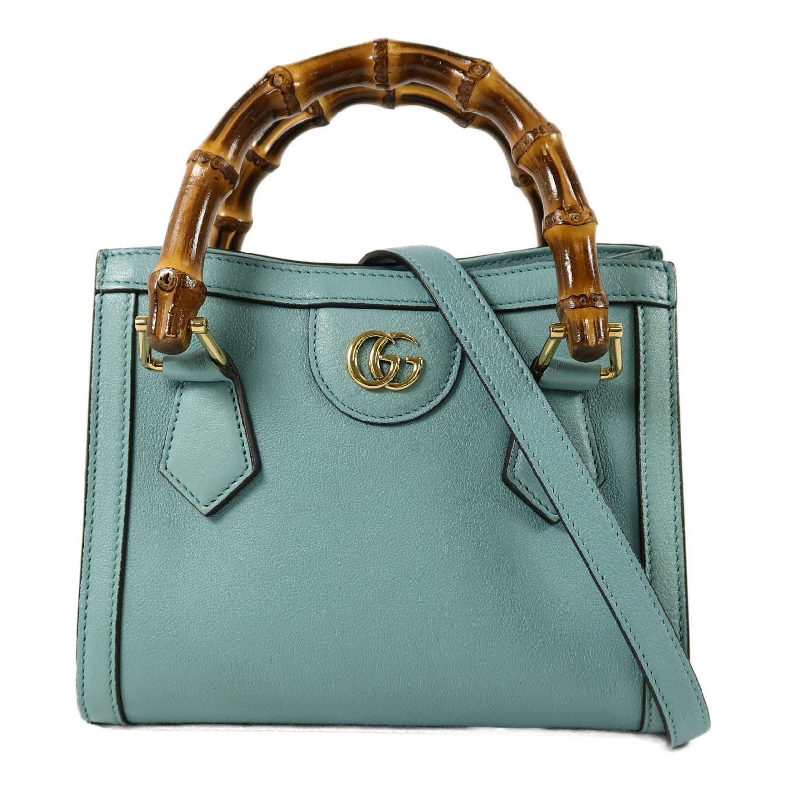 GUCCI 牛皮皮革Mini Diana手挽肩背兩用袋