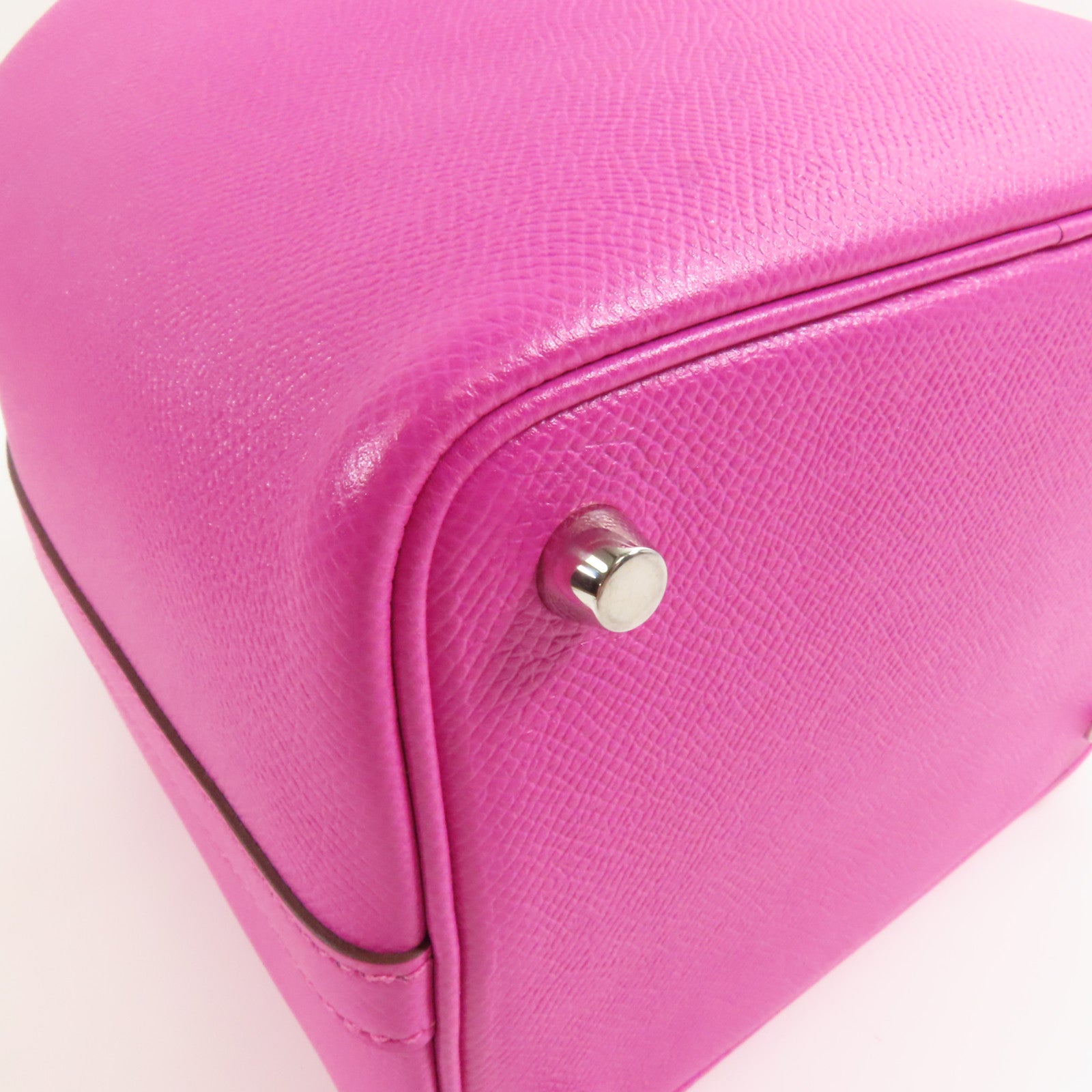 HERMES PHW Picotin 18 PM Handbag Epsom Leather Magnolia