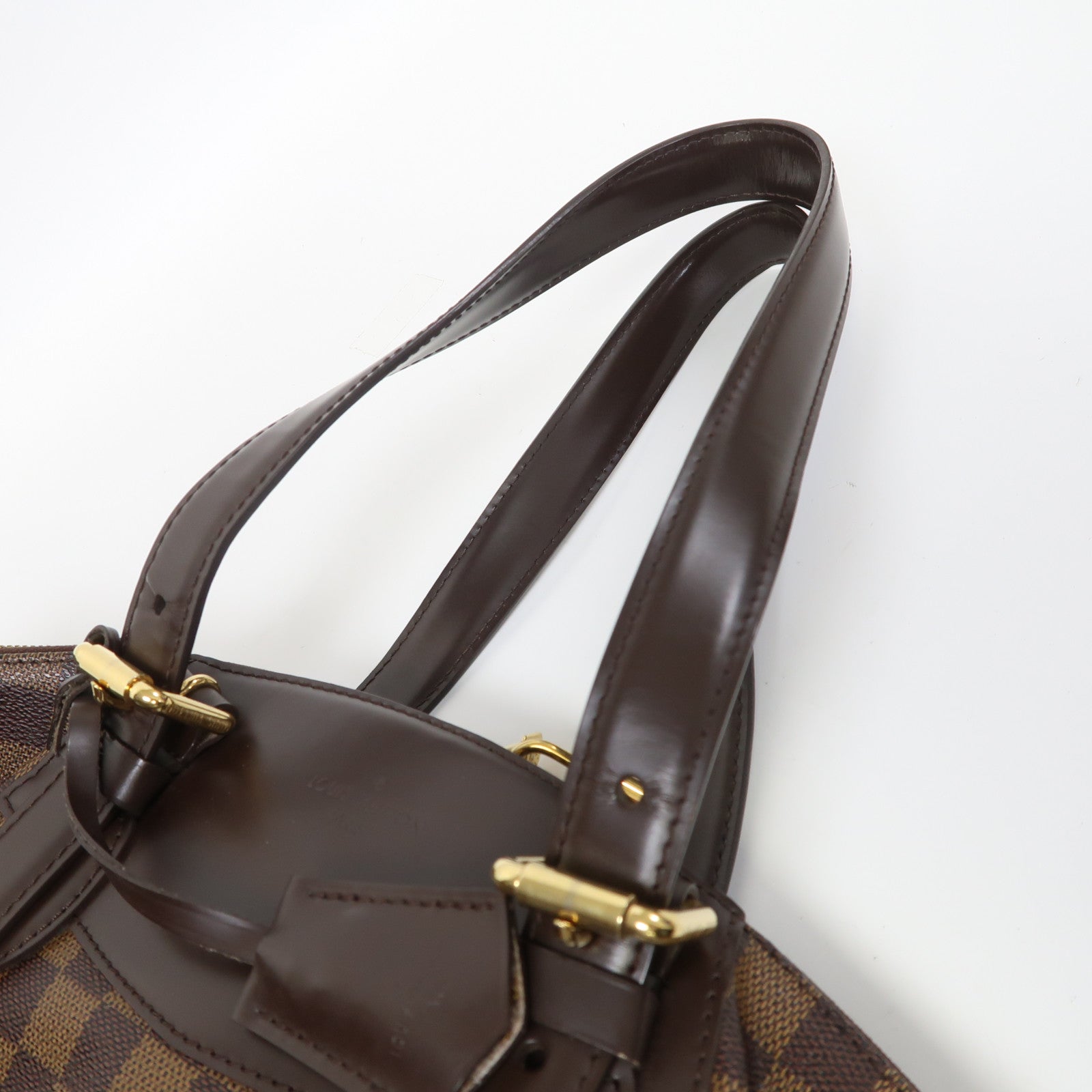 LOUIS VUITTON LV GHW Verona MM Shoulder Bag N41118 Damier Brown