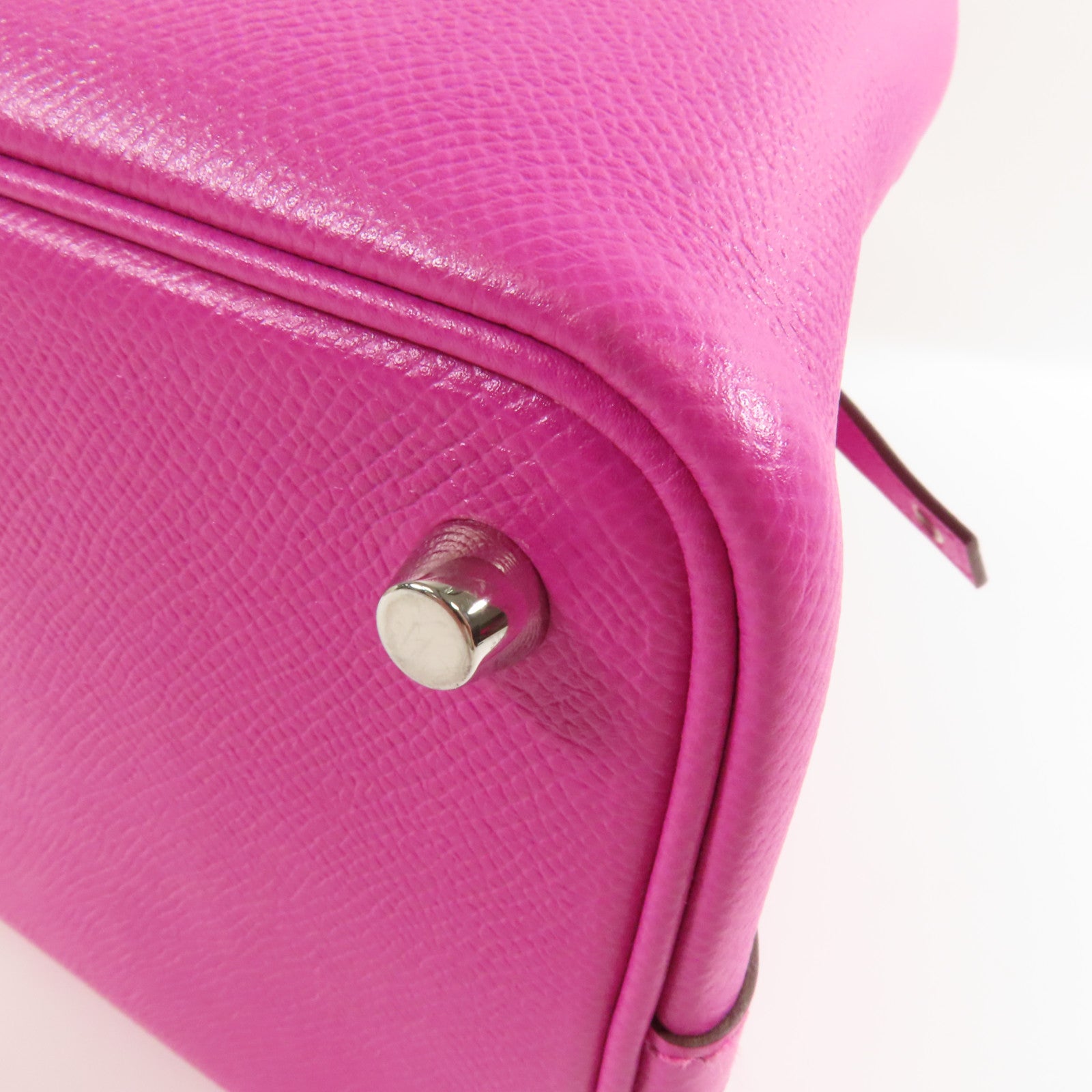 HERMES PHW Picotin 18 PM Handbag Epsom Leather Magnolia