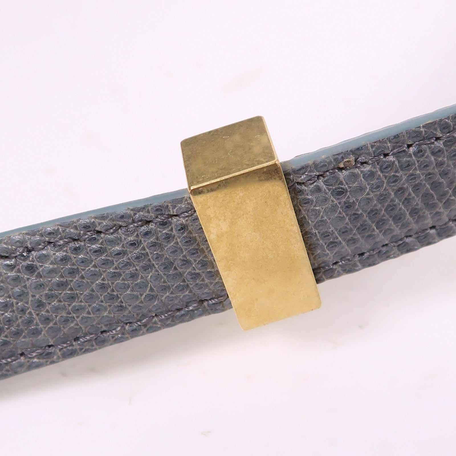 CELINE 蜥蝪皮革Teen Classic Box金扣肩背袋