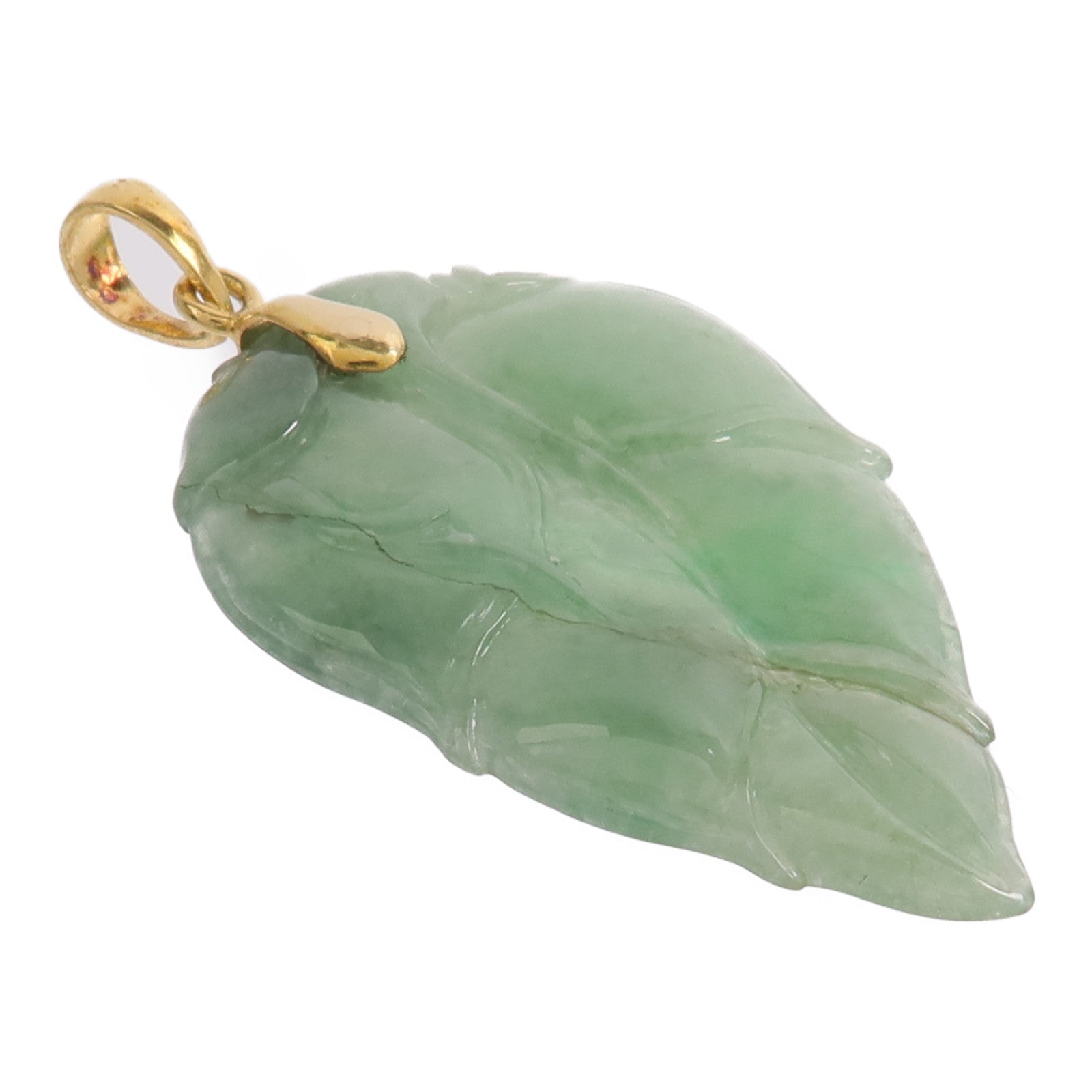 JEWELRY 18K黃金Jade Pendant Top翡翠吊墜