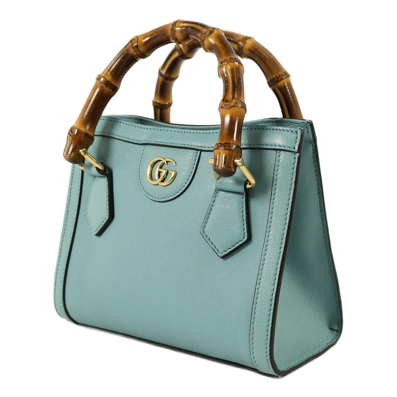 GUCCI 牛皮皮革Mini Diana手挽肩背兩用袋