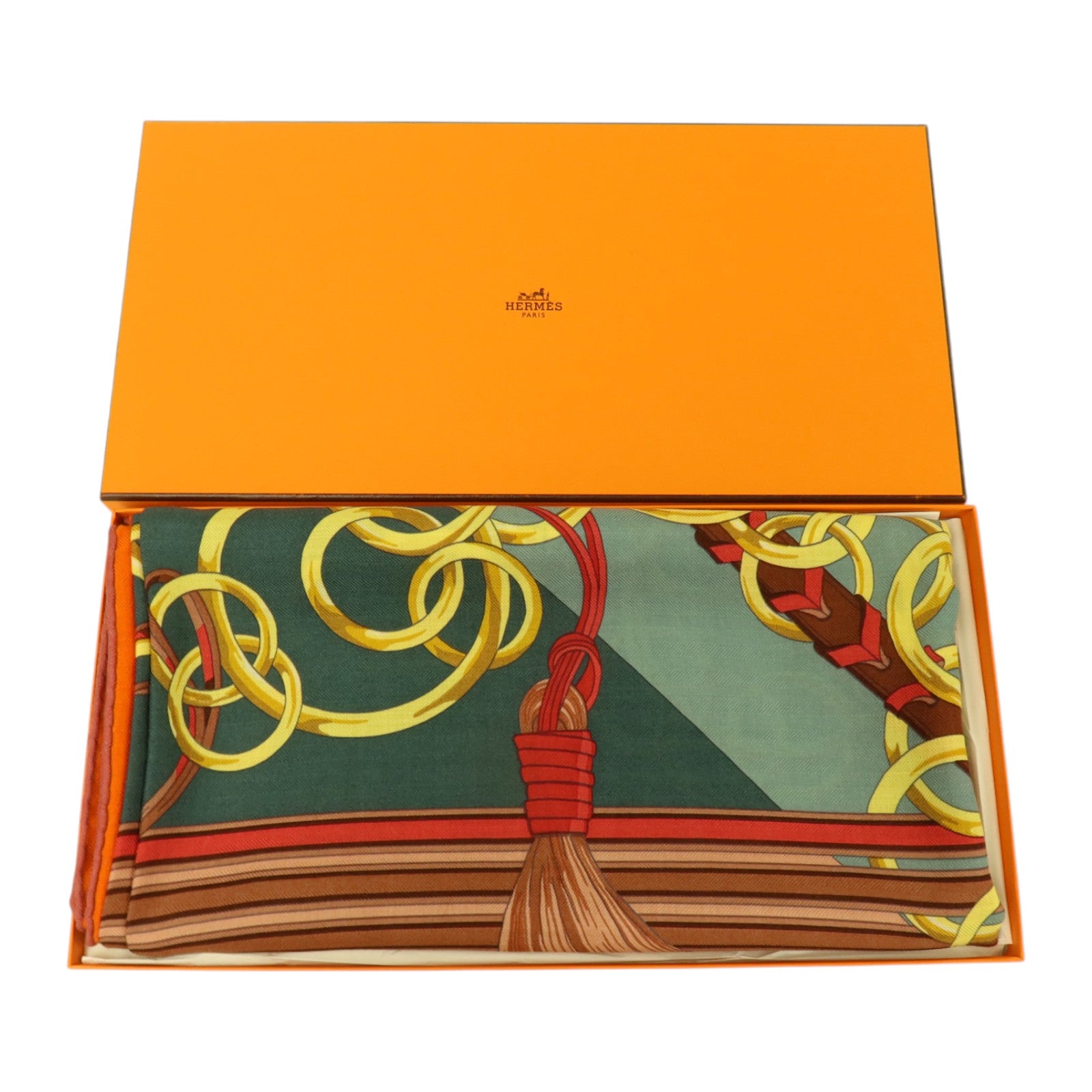 HERMES 羊絨/絲質Scarf 140X140cm絲巾