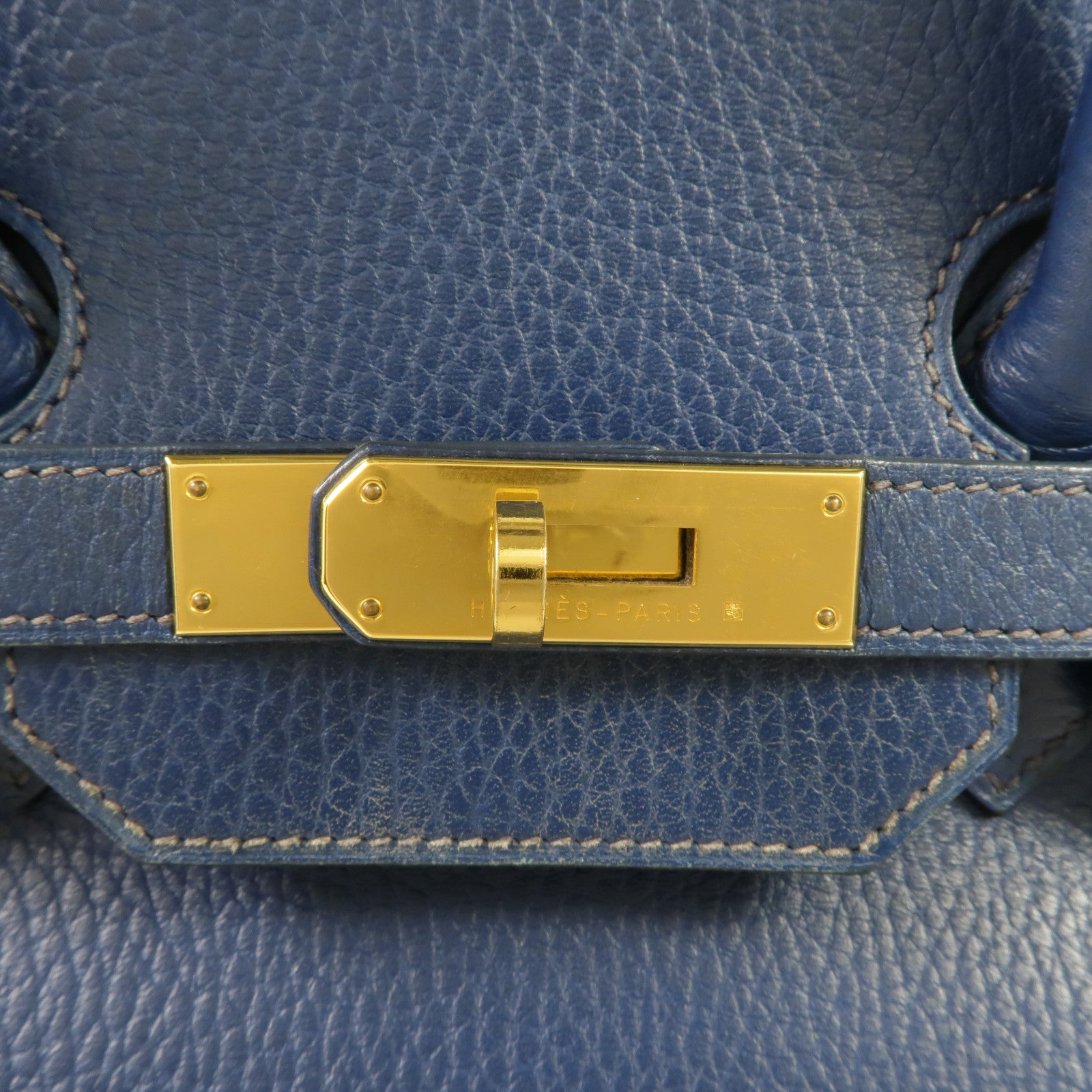 HERMES Ardennes皮革Birkin 35金扣手挽袋