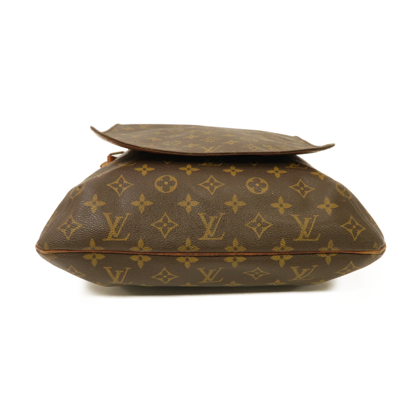 LOUIS VUITTON Monogram Musette金扣肩背袋棕色