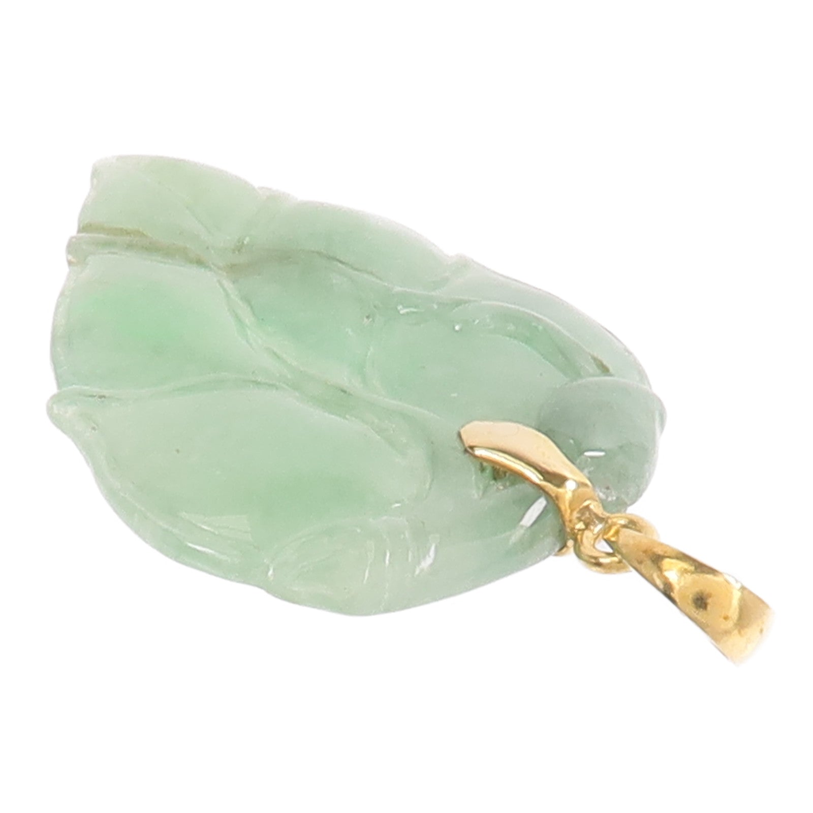 JEWELRY 18K黃金Jade Pendant Top翡翠吊墜