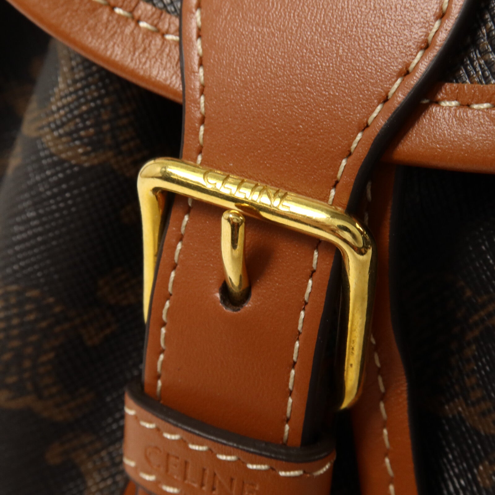 CELINE 塗層帆布Mini Backpack Folco背包