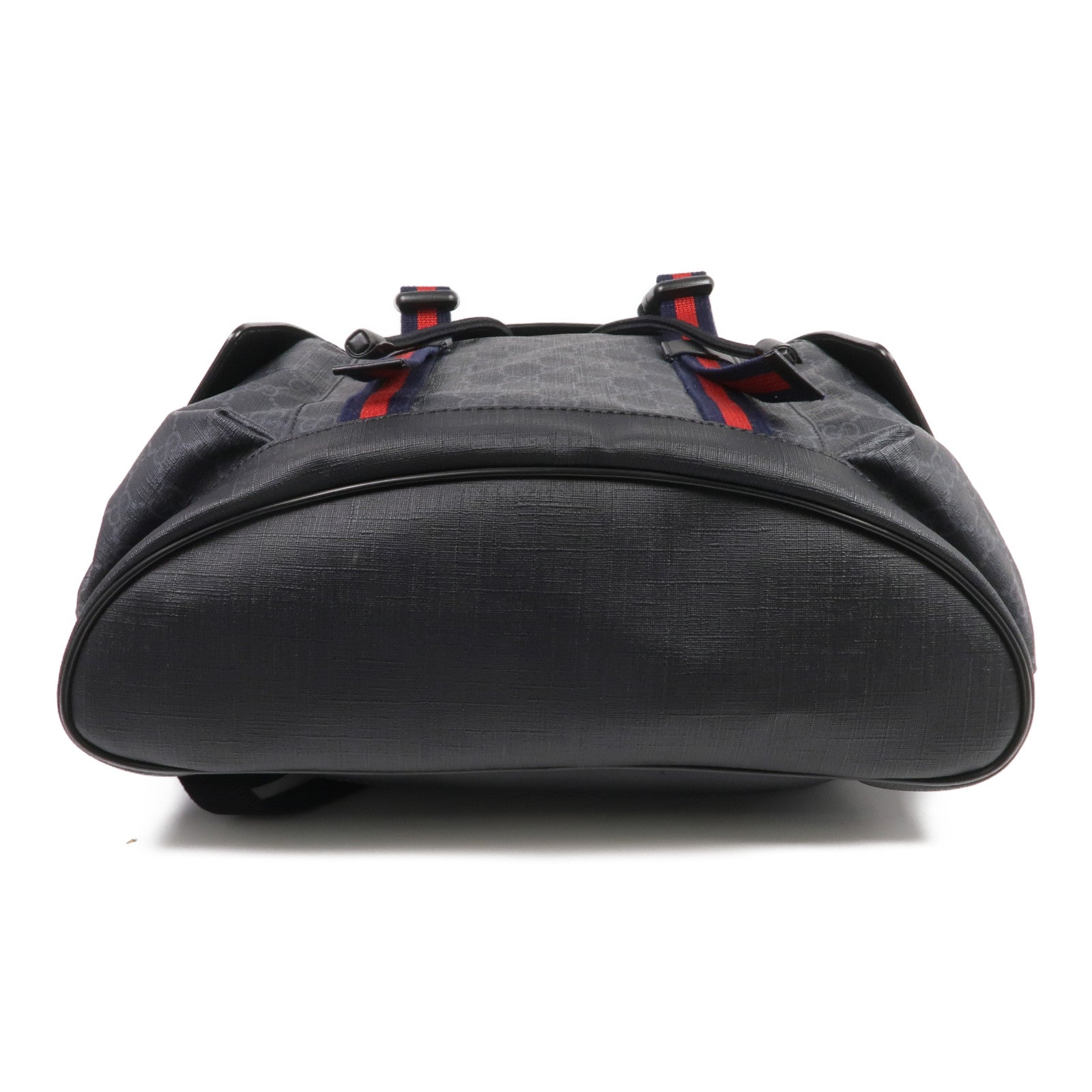 GUCCI 塗層帆布GG Supreme Backpack銀扣背包