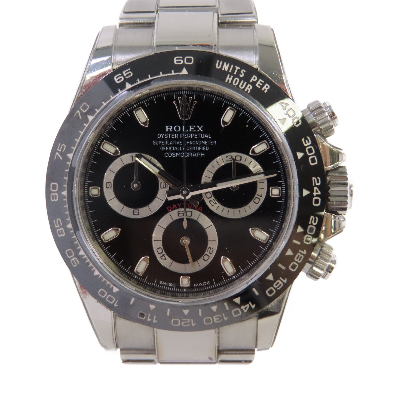 ROLEX Daytona 40mm Watch不鏽鋼自動機芯手錶黑色