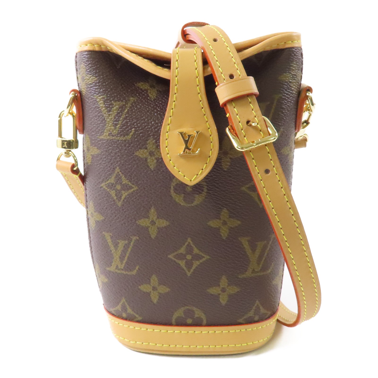 LOUIS VUITTON Monogram Fold Me Pouch金扣肩背袋