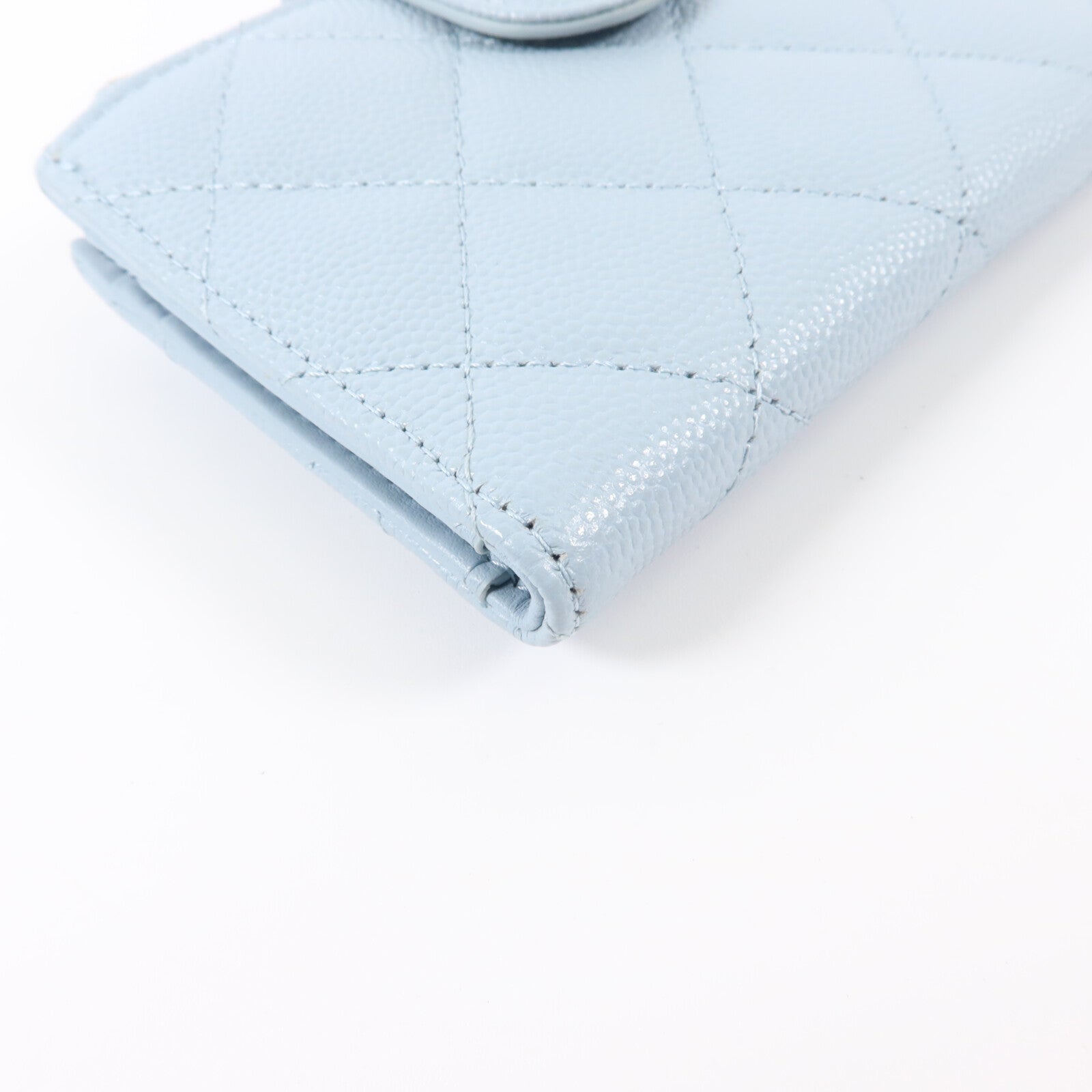 CHANEL 牛皮皮革Classic Small Zipped Wallet金扣錢包