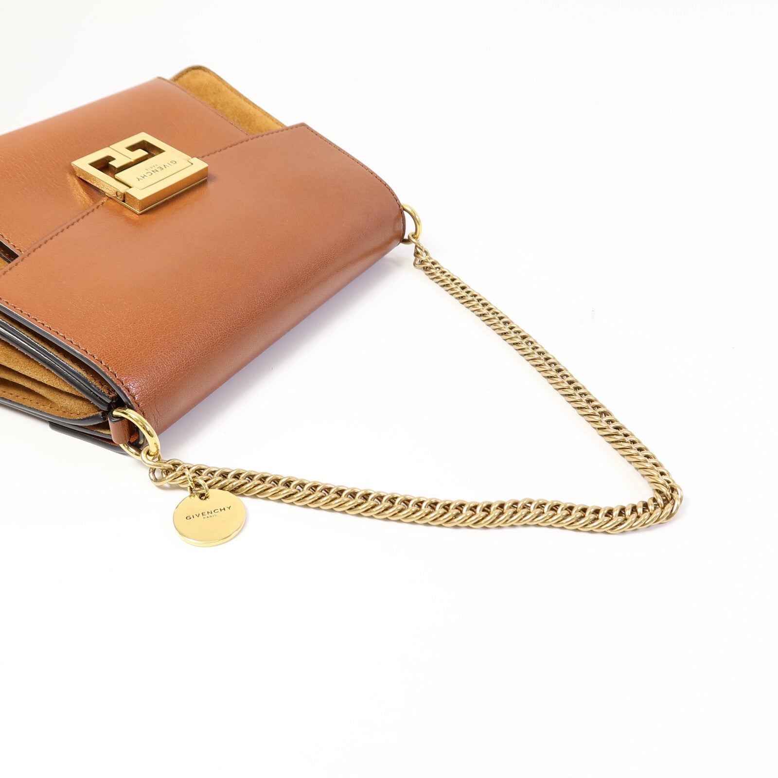GIVENCHY 山羊皮皮革GV3 Crossbody Small手挽肩背兩用袋