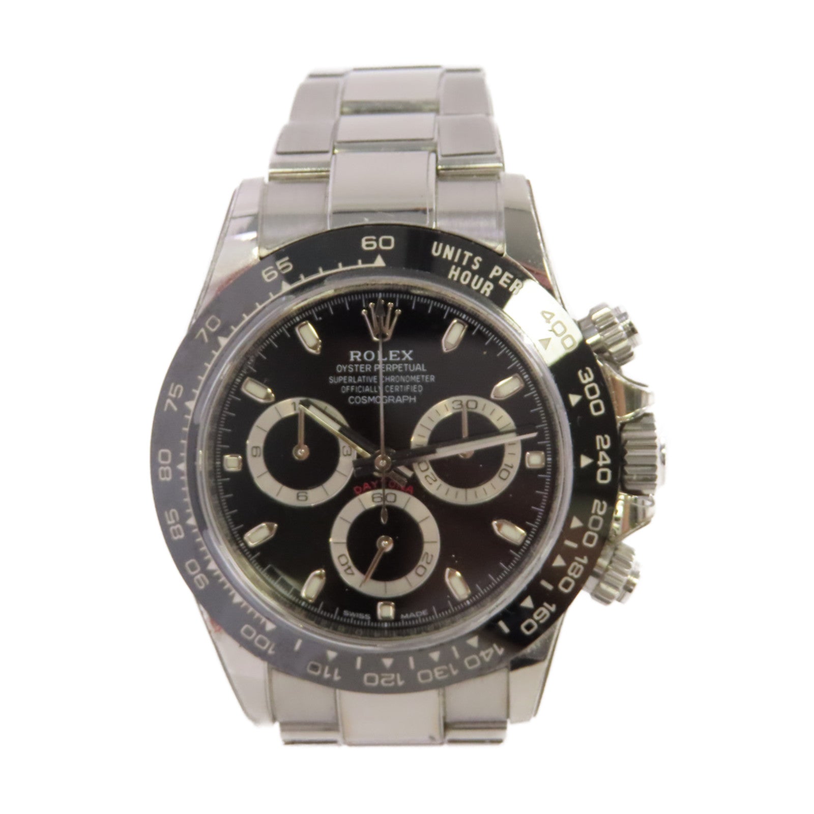 ROLEX Daytona 40mm Watch不鏽鋼自動機芯手錶黑色