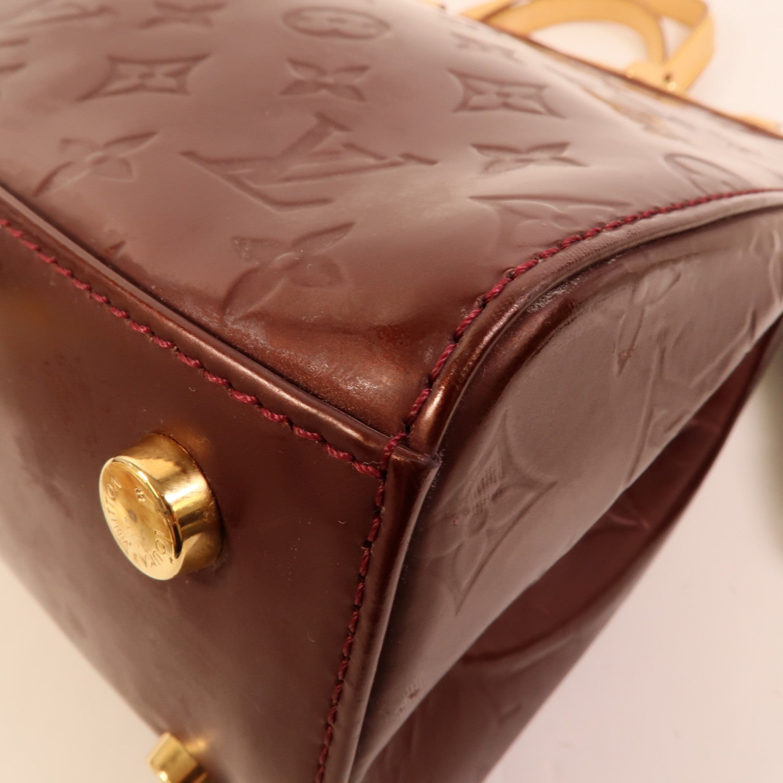 LOUIS VUITTON Vernis Brea GM金扣手挽肩背兩用袋