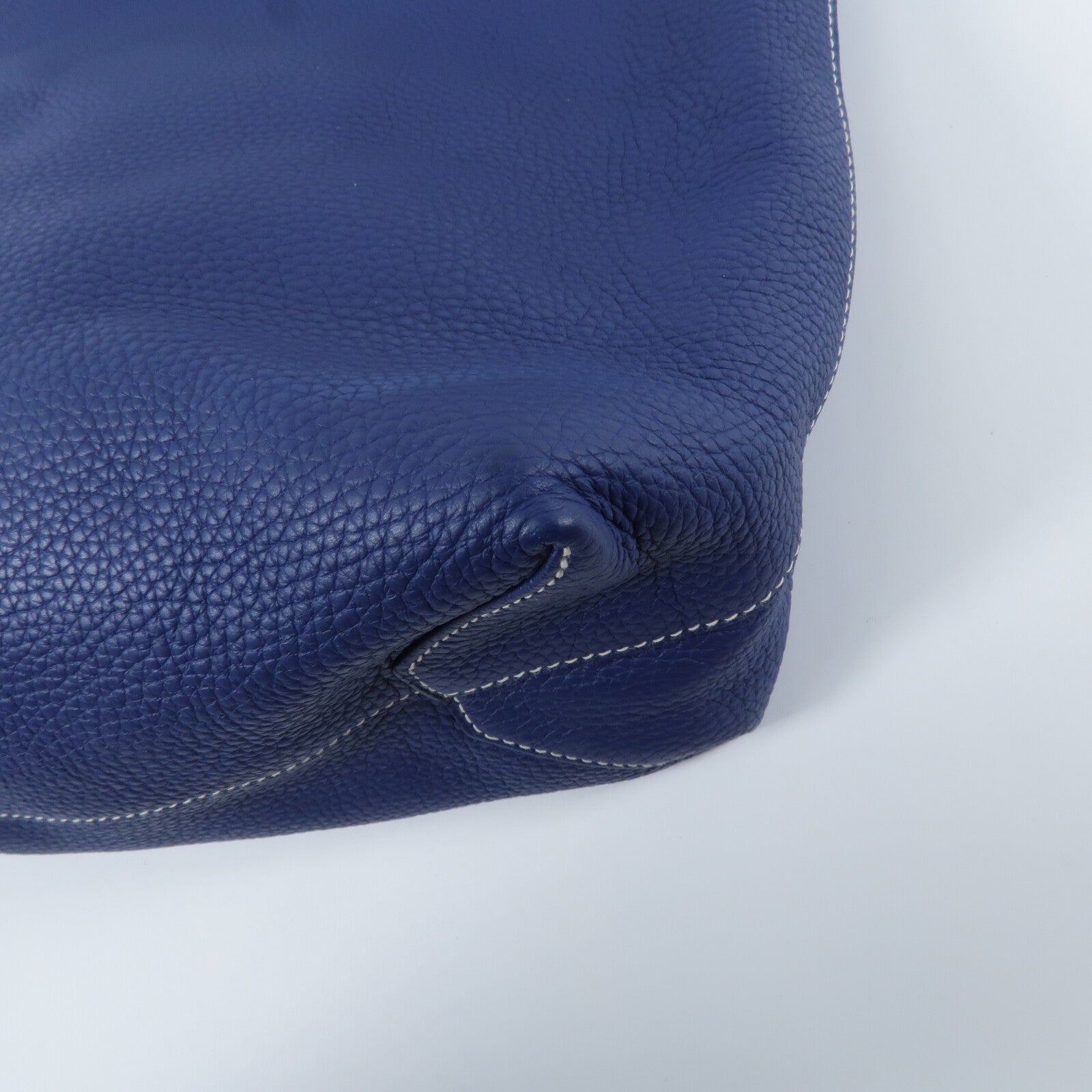 HERMES Clemence皮革Double Sens肩背袋Bleu Nuit/Bleu Izmir