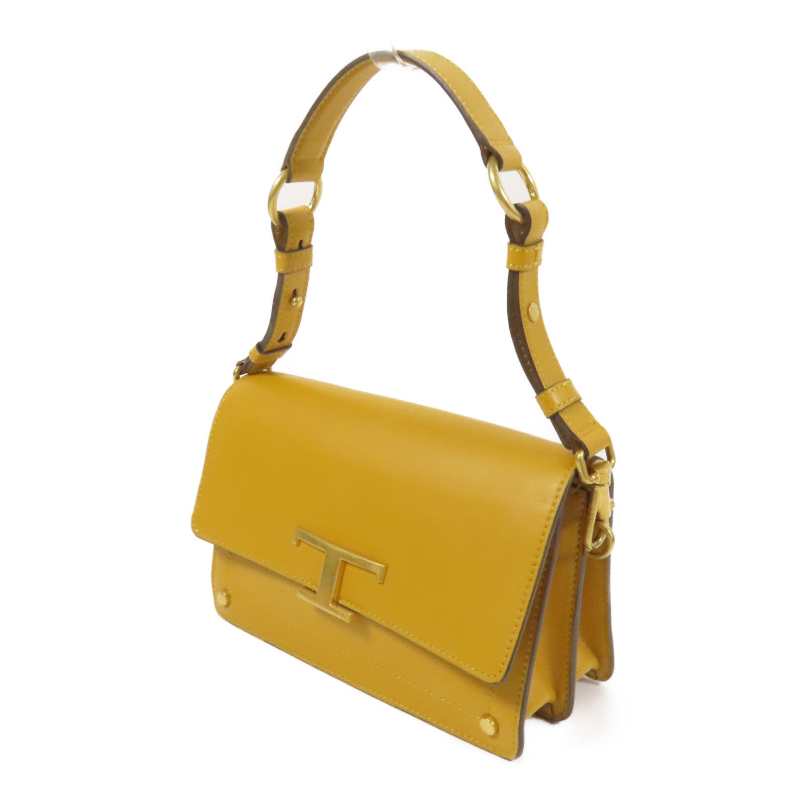 TOD'S 牛皮皮革Timeless金扣手挽肩背兩用袋