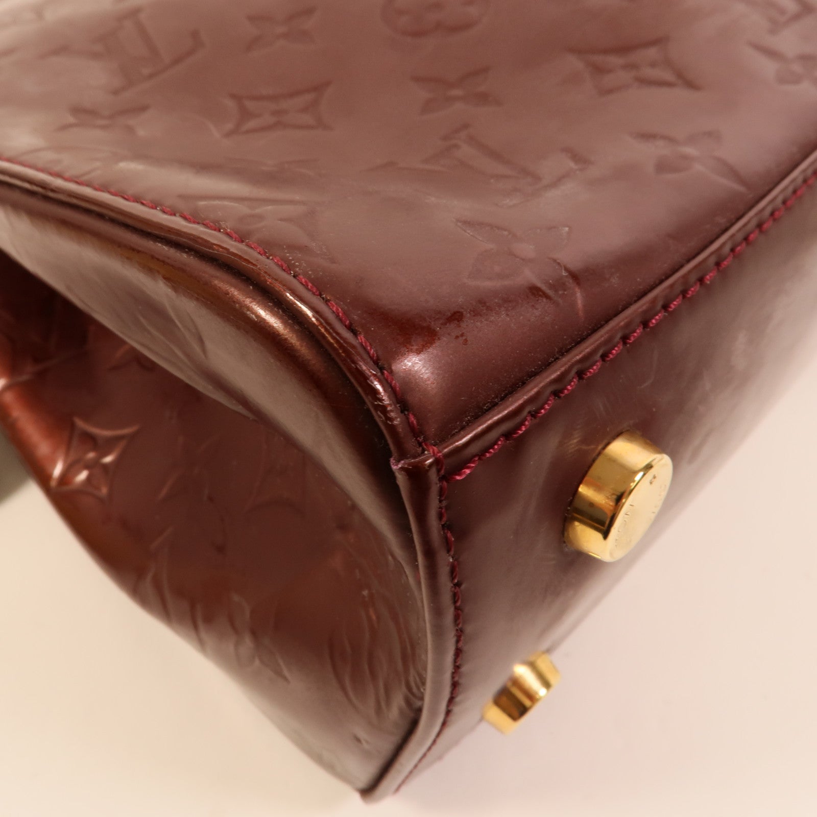 LOUIS VUITTON Vernis Brea GM金扣手挽肩背兩用袋