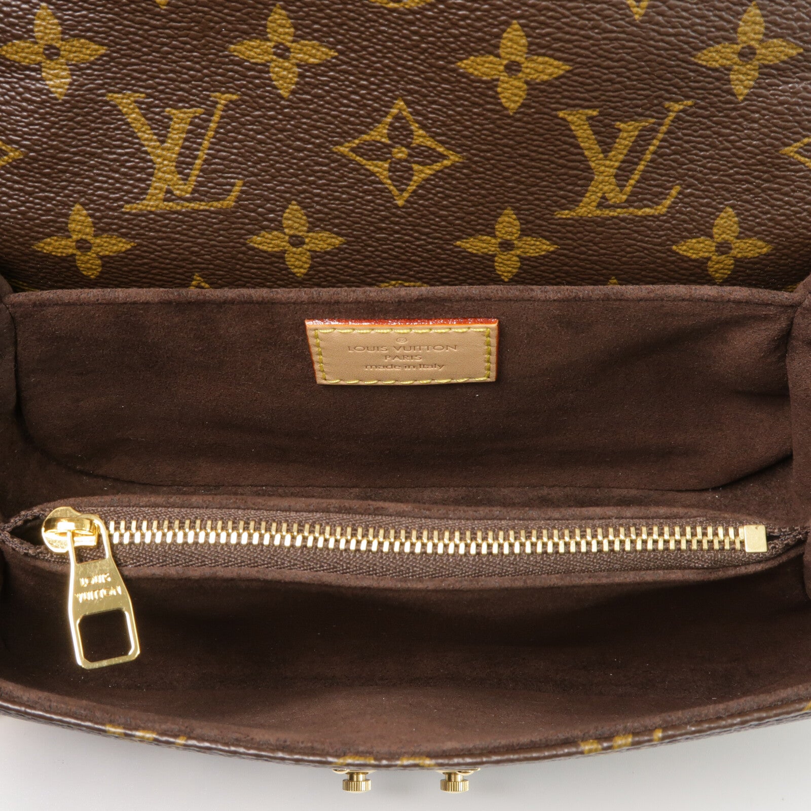 LOUIS VUITTON Monogram Pochette Metis East West手挽肩背兩用袋