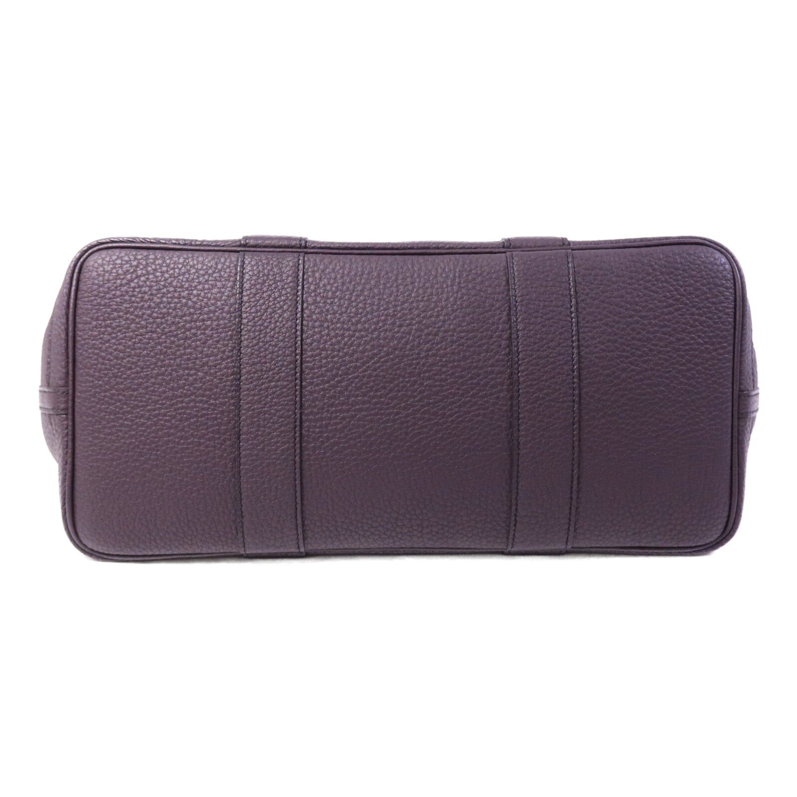 HERMES Negonda皮革Garden Party PM手挽袋Aubergine