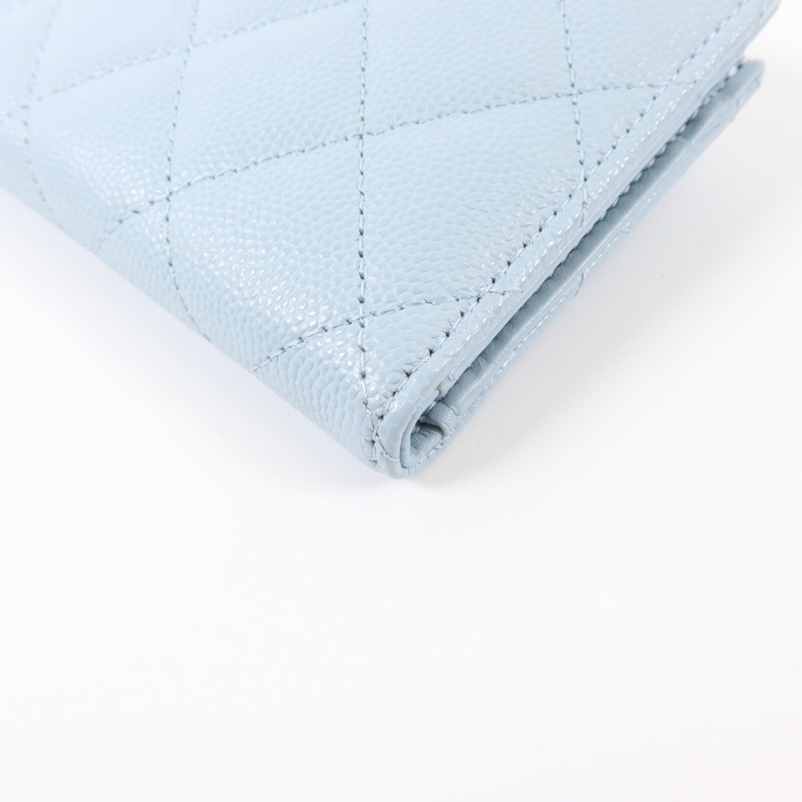 CHANEL 牛皮皮革Classic Small Zipped Wallet金扣錢包