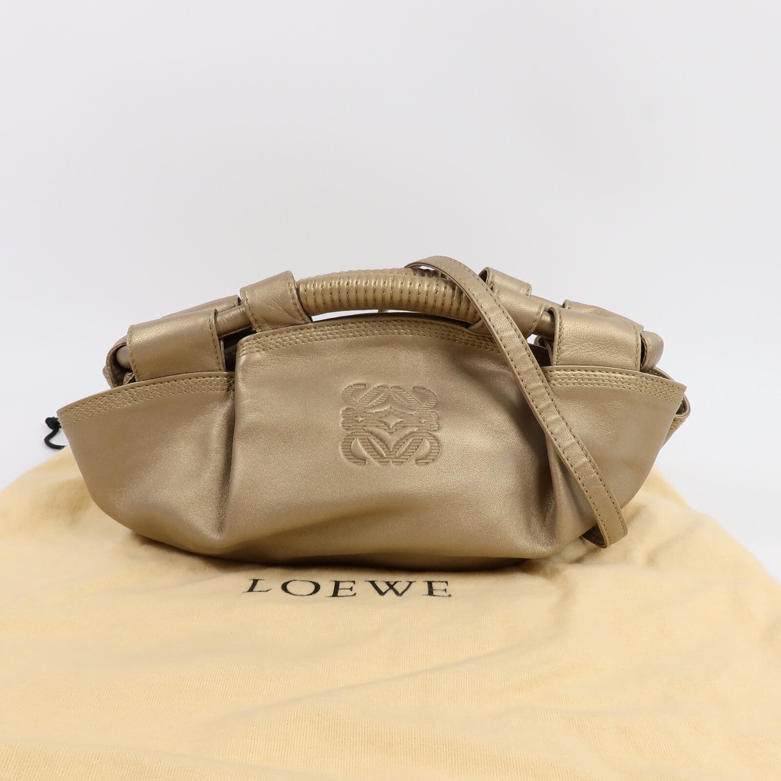 LOEWE 牛皮皮革Pre-Loved Mini Aire Brisa手挽肩背兩用袋