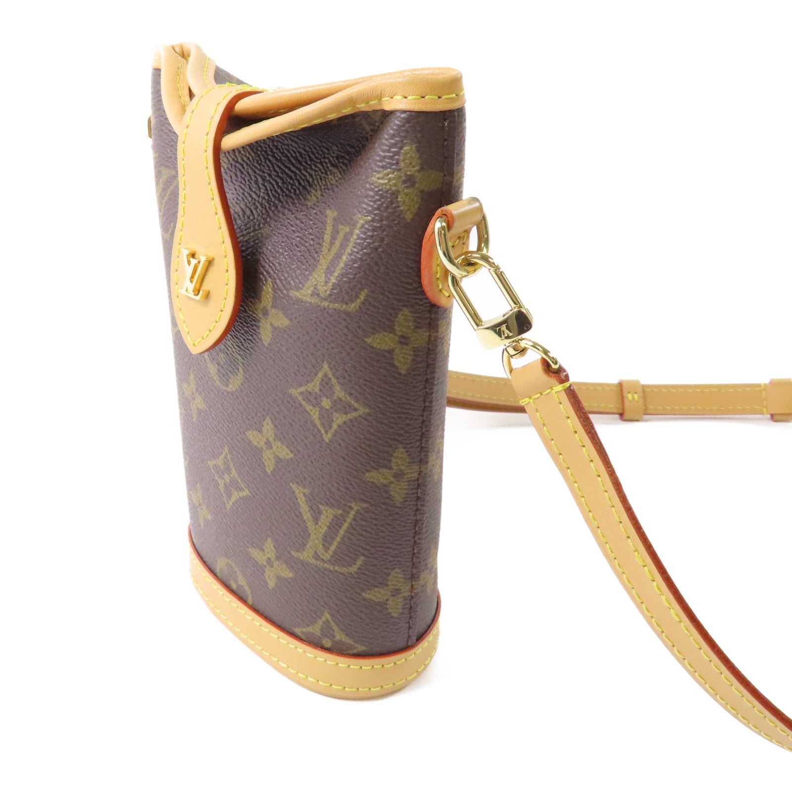 LOUIS VUITTON Monogram Fold Me Pouch金扣肩背袋