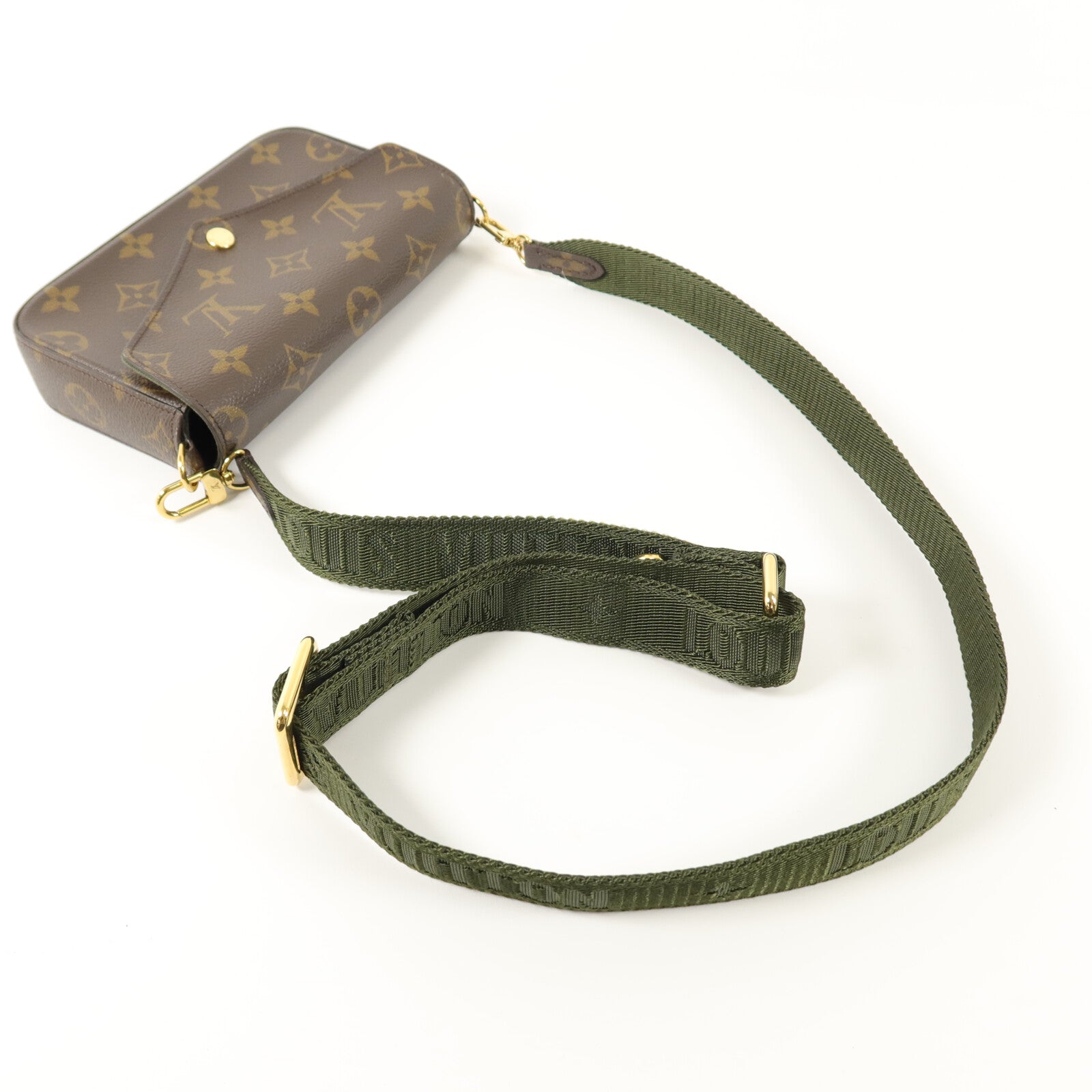 LOUIS VUITTON Monogram Felicie Strap & Go肩背袋