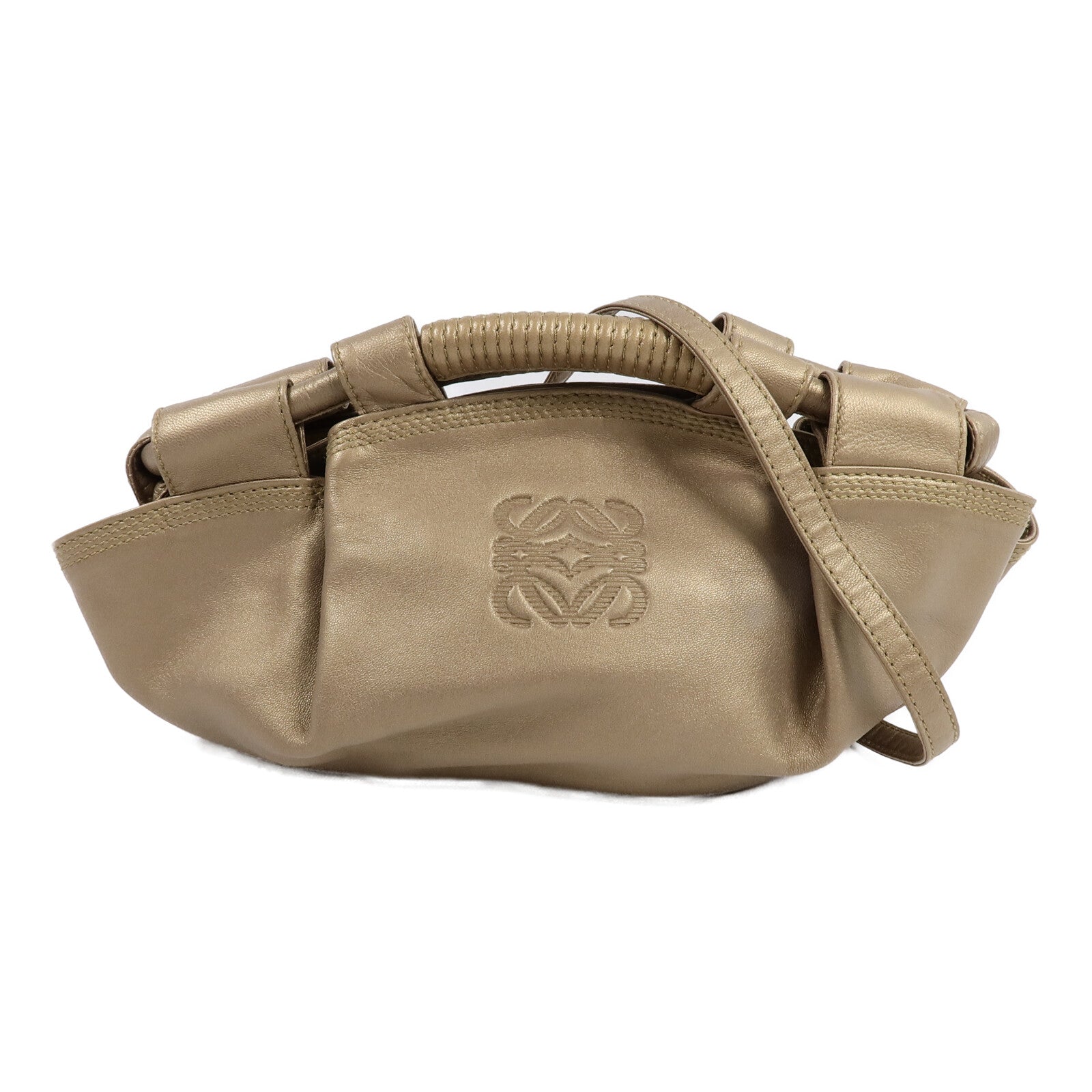LOEWE 牛皮皮革Pre-Loved Mini Aire Brisa手挽肩背兩用袋