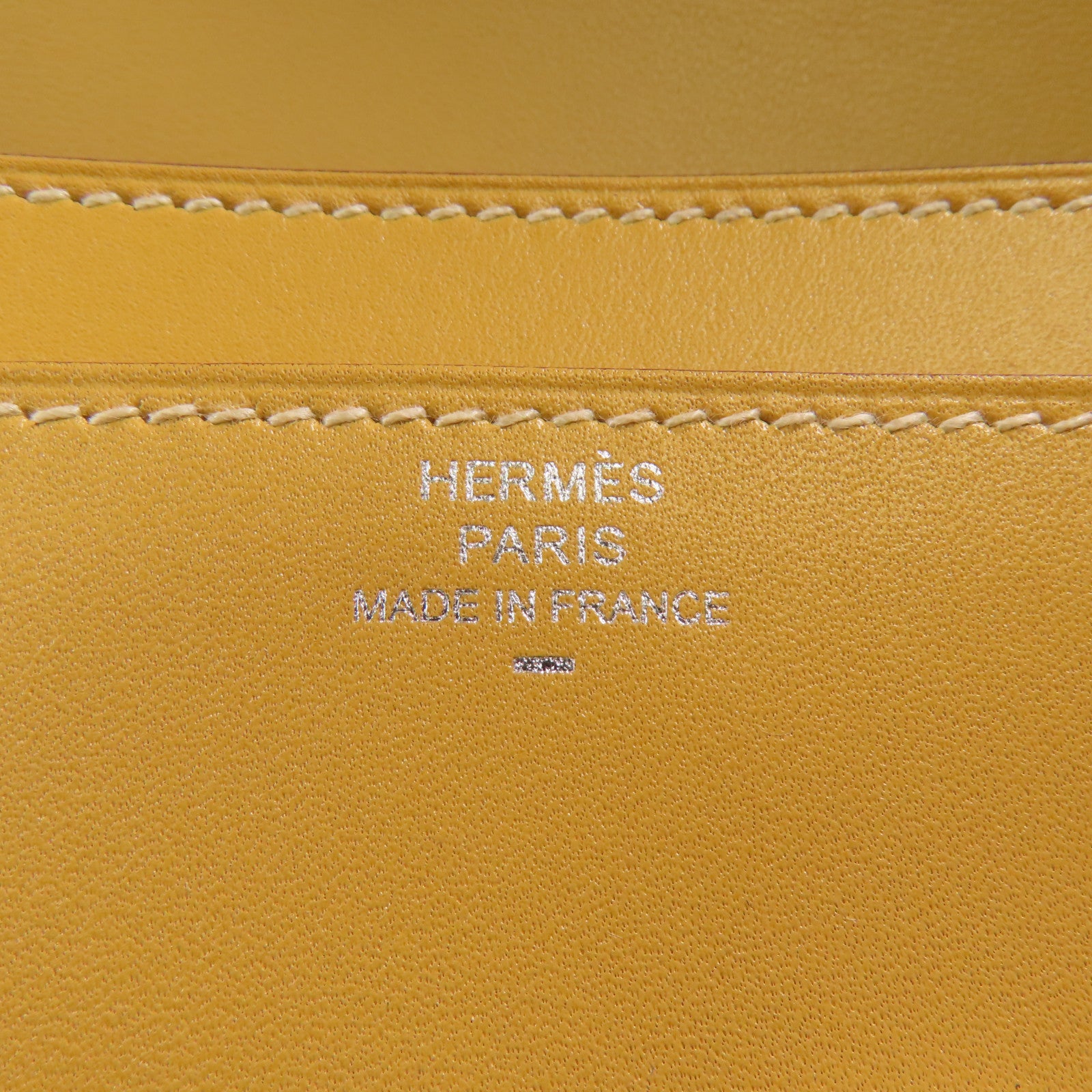 HERMES Tadelakt/蜥蝪皮革Constance Long Wallet銀扣長錢包Brown