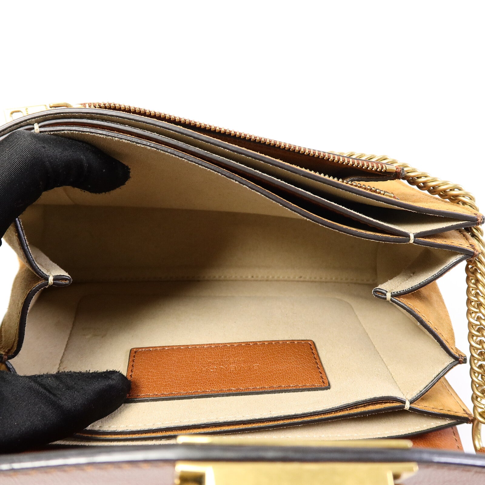 GIVENCHY 山羊皮皮革GV3 Crossbody Small手挽肩背兩用袋