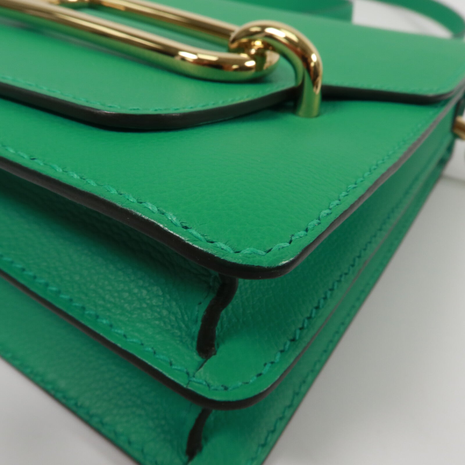 HERMES Evercolor皮革Roulis 23肩背袋Menthe