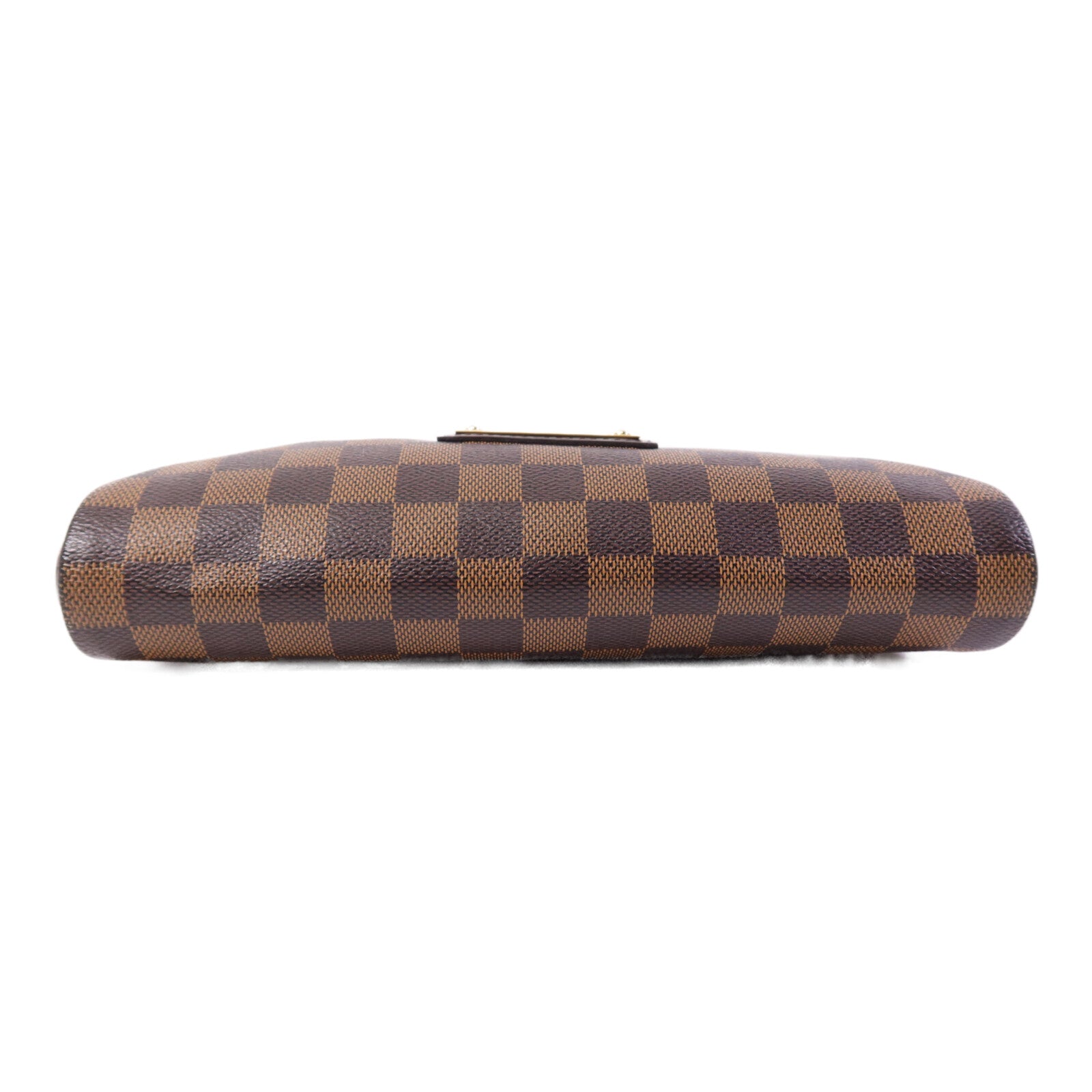 LOUIS VUITTON Damier Ebene金扣鏈帶肩背袋
