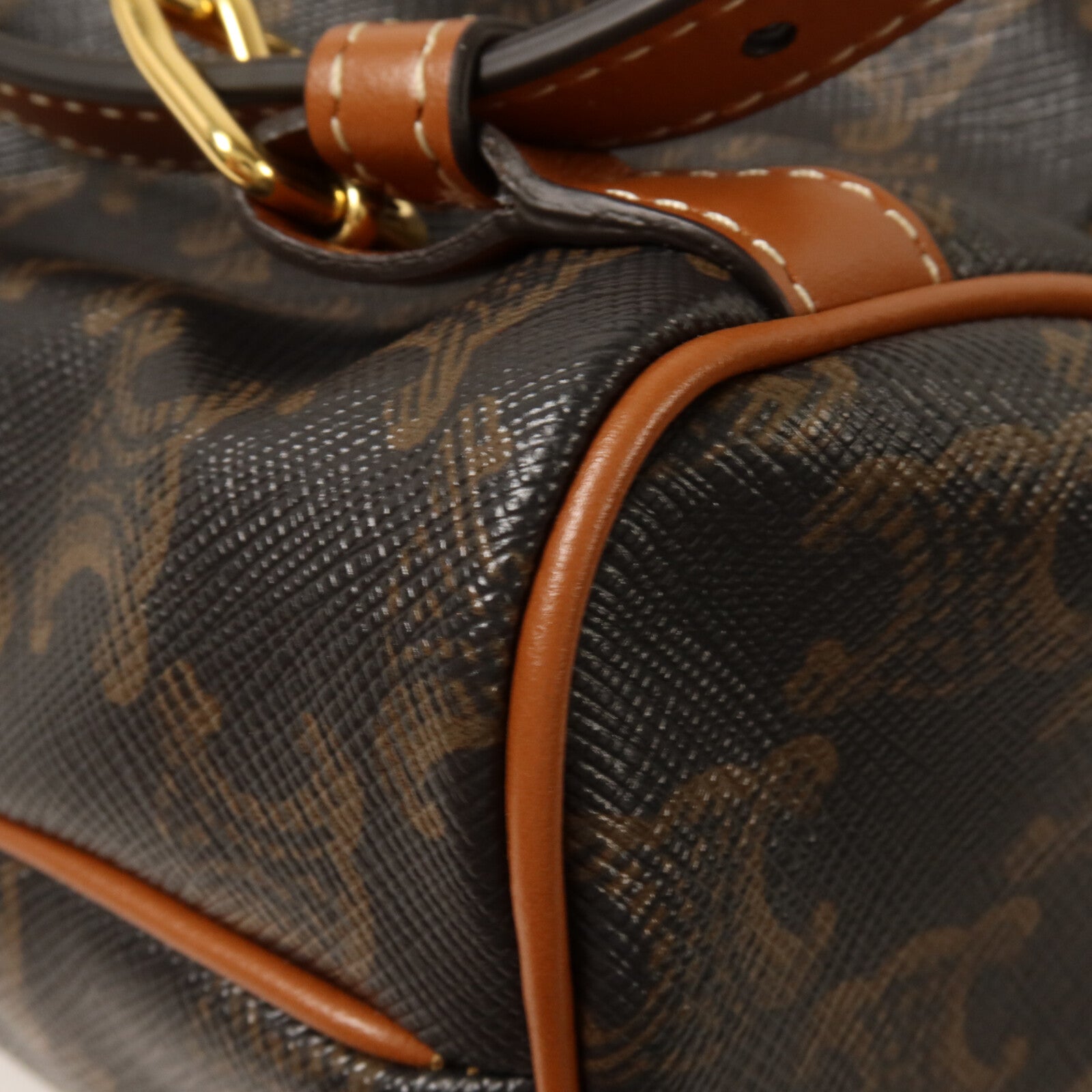 CELINE 塗層帆布Mini Backpack Folco背包