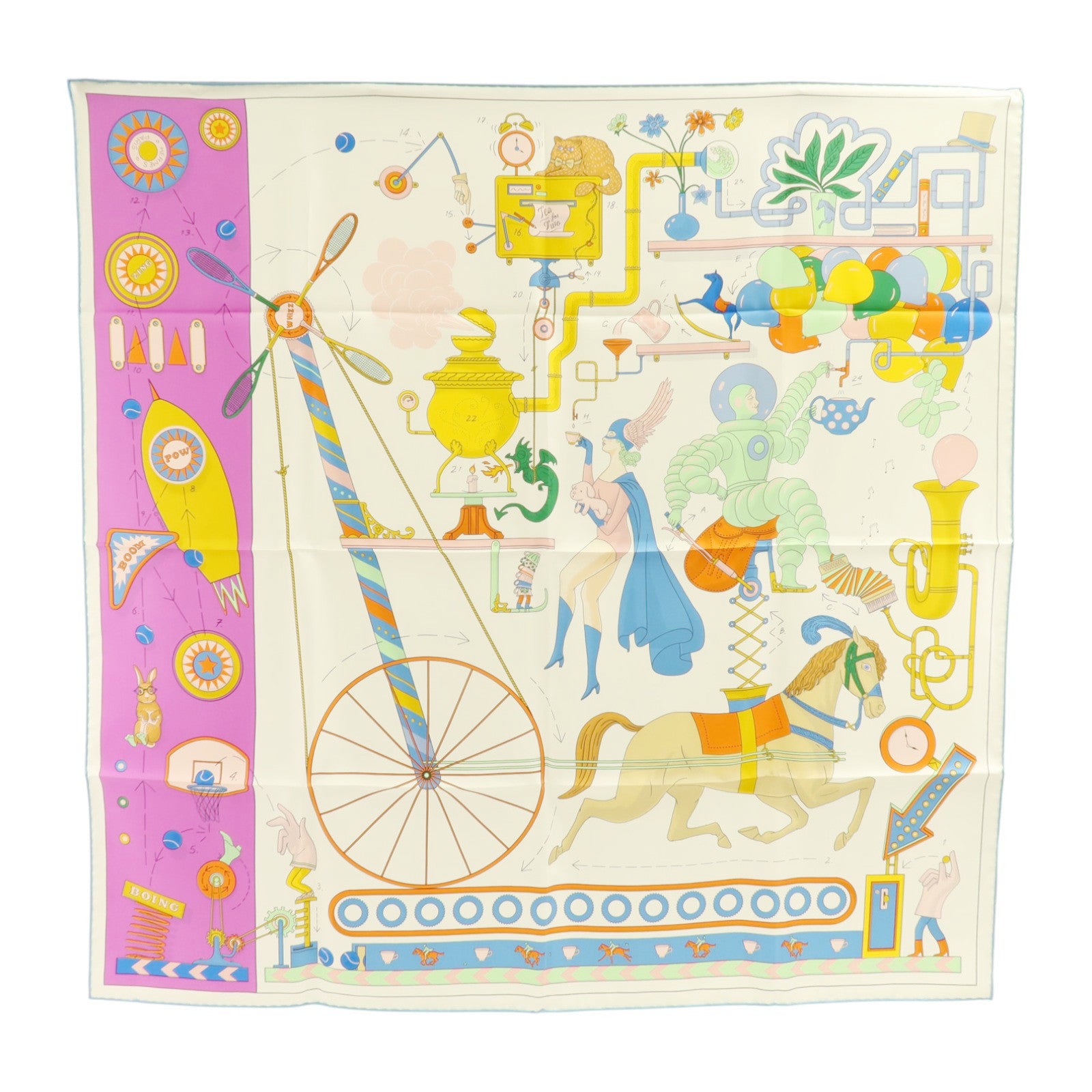 HERMES 絲質Scarf 90x90cm絲巾