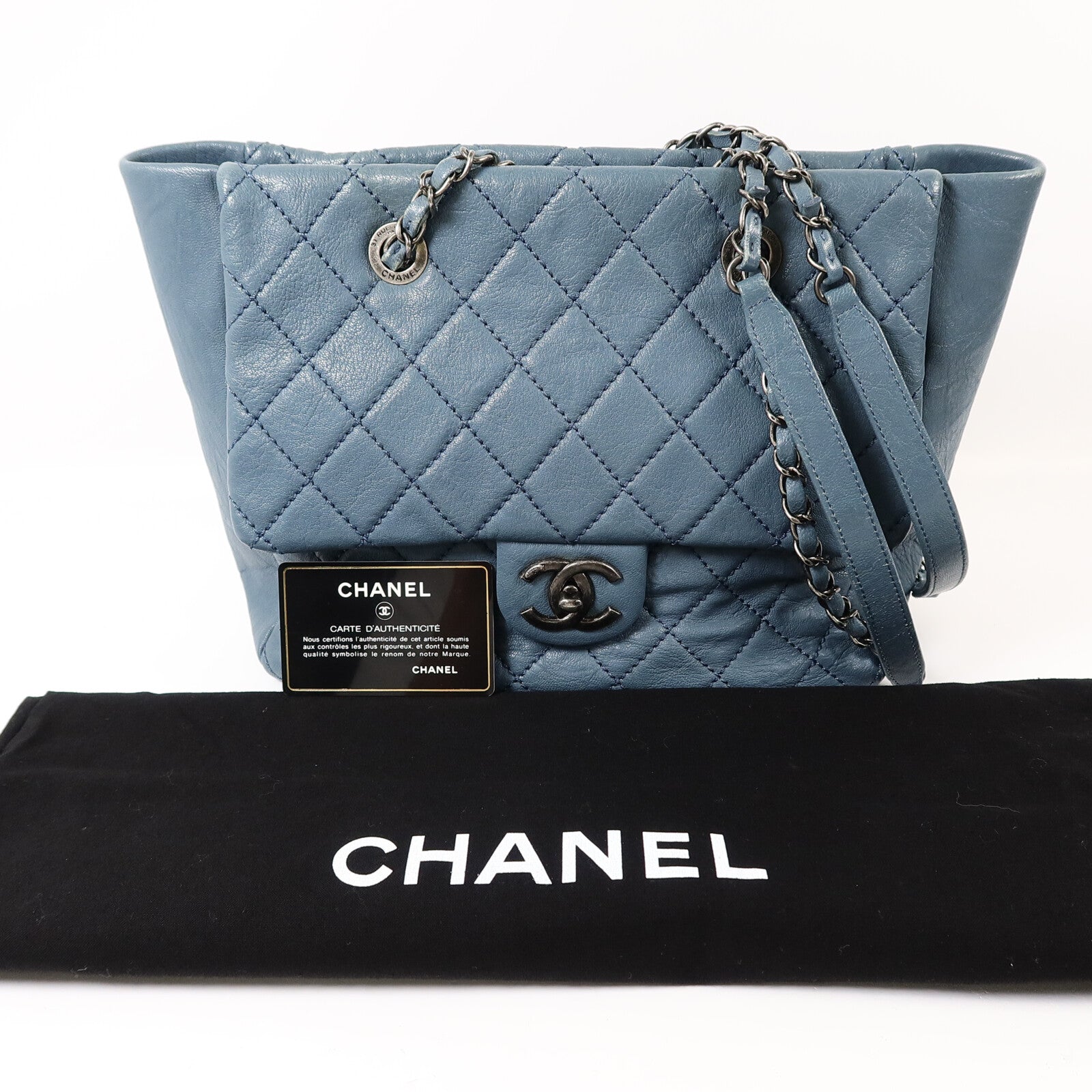 CHANEL 牛皮皮革Shoulder Bag鏈帶肩背袋
