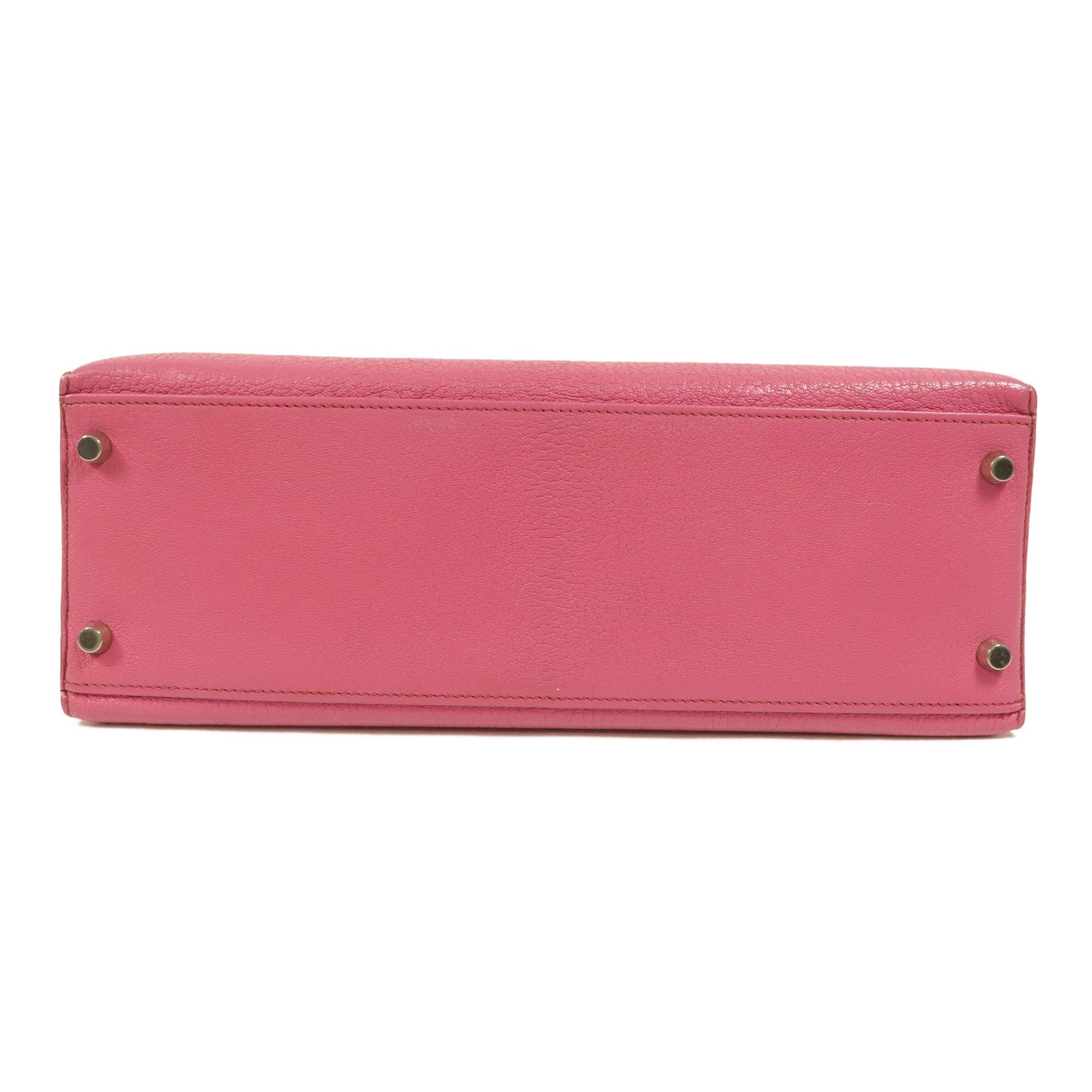 HERMES Chevre皮革Kelly 32手挽肩背兩用袋Fuchsia